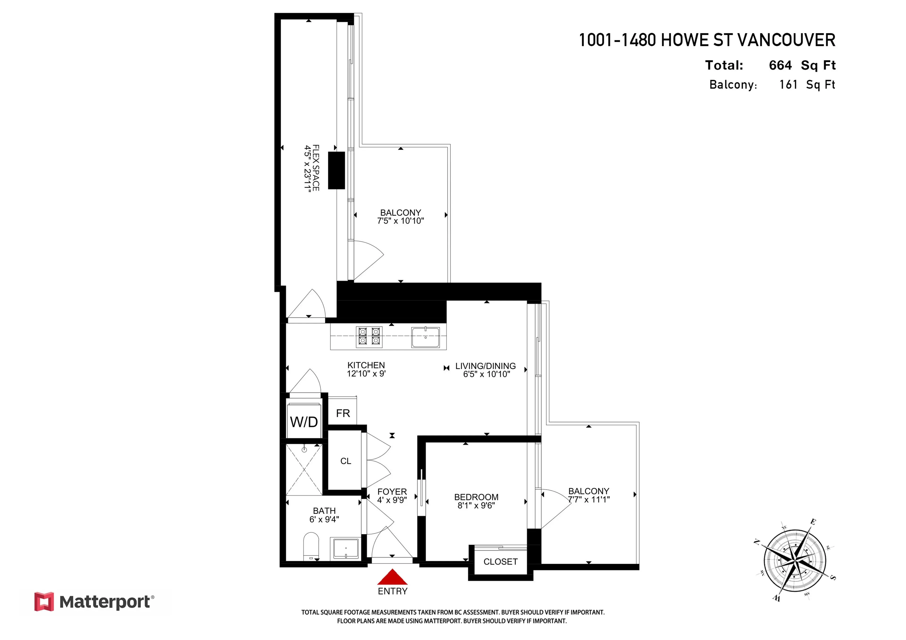 Property at #1001 1480 HOWE STREET, Vancouver, BC