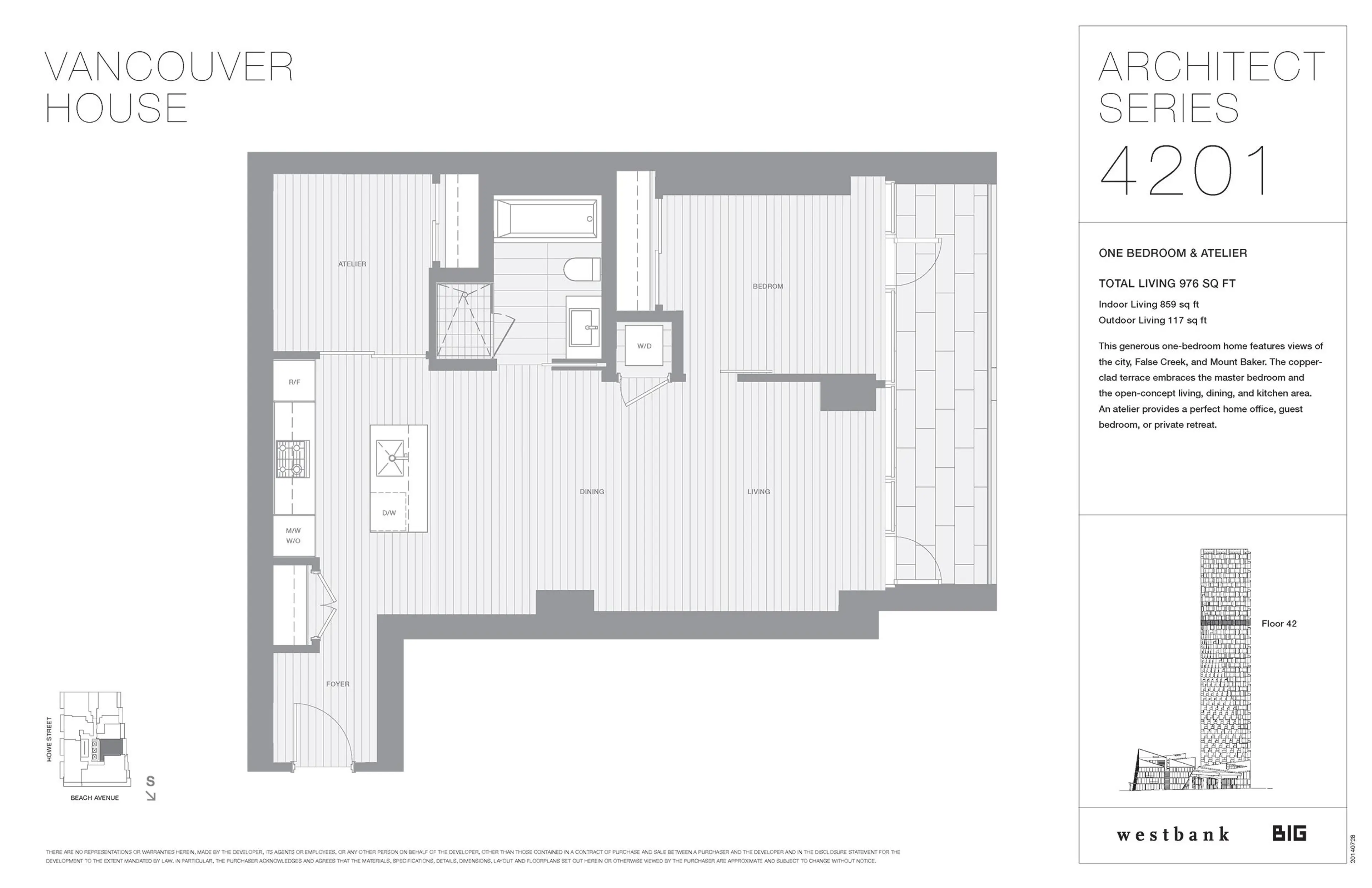 Property at #4201 1480 HOWE STREET, Vancouver, BC