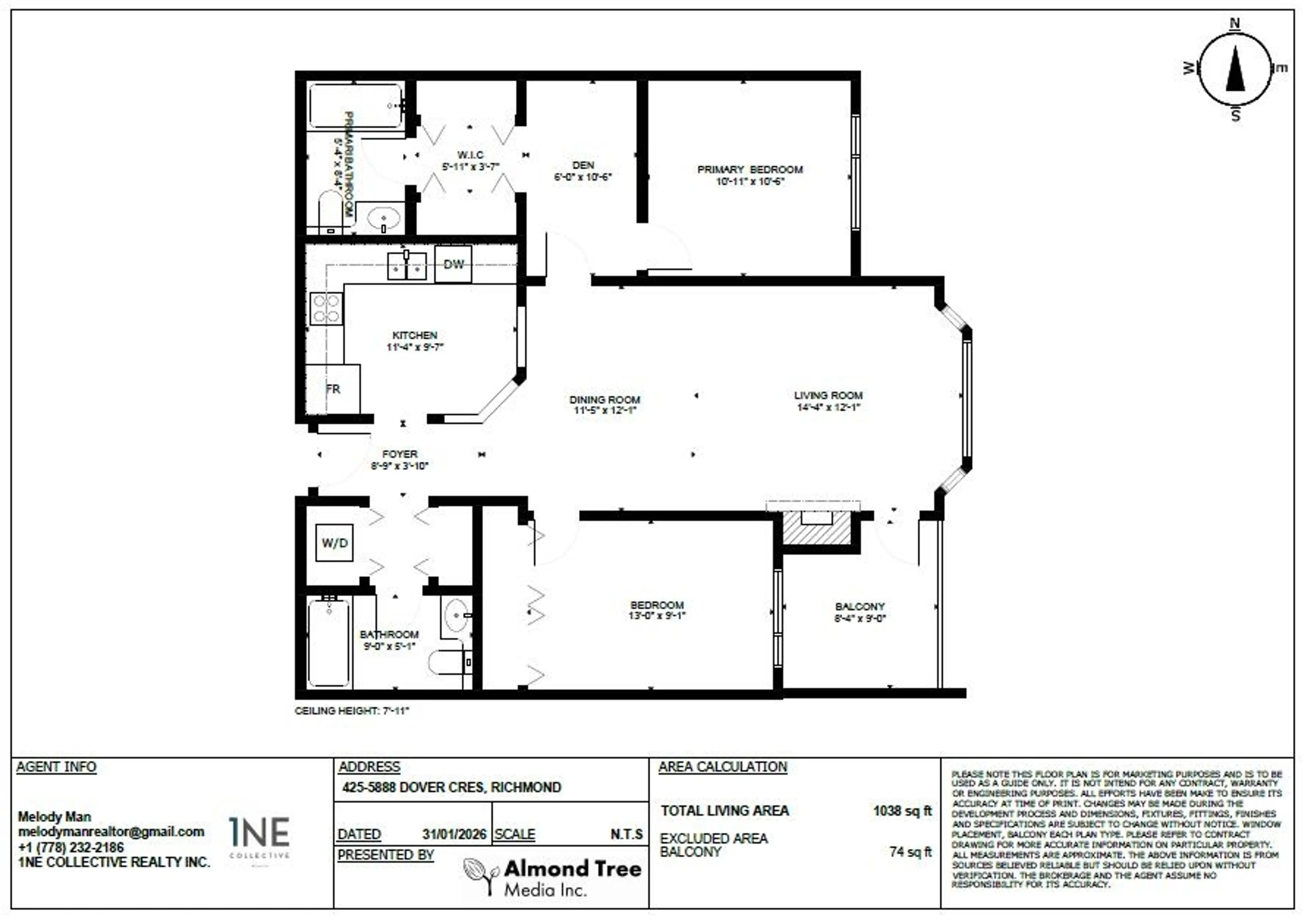 Property at #425 5888 DOVER CRESCENT, Richmond, BC