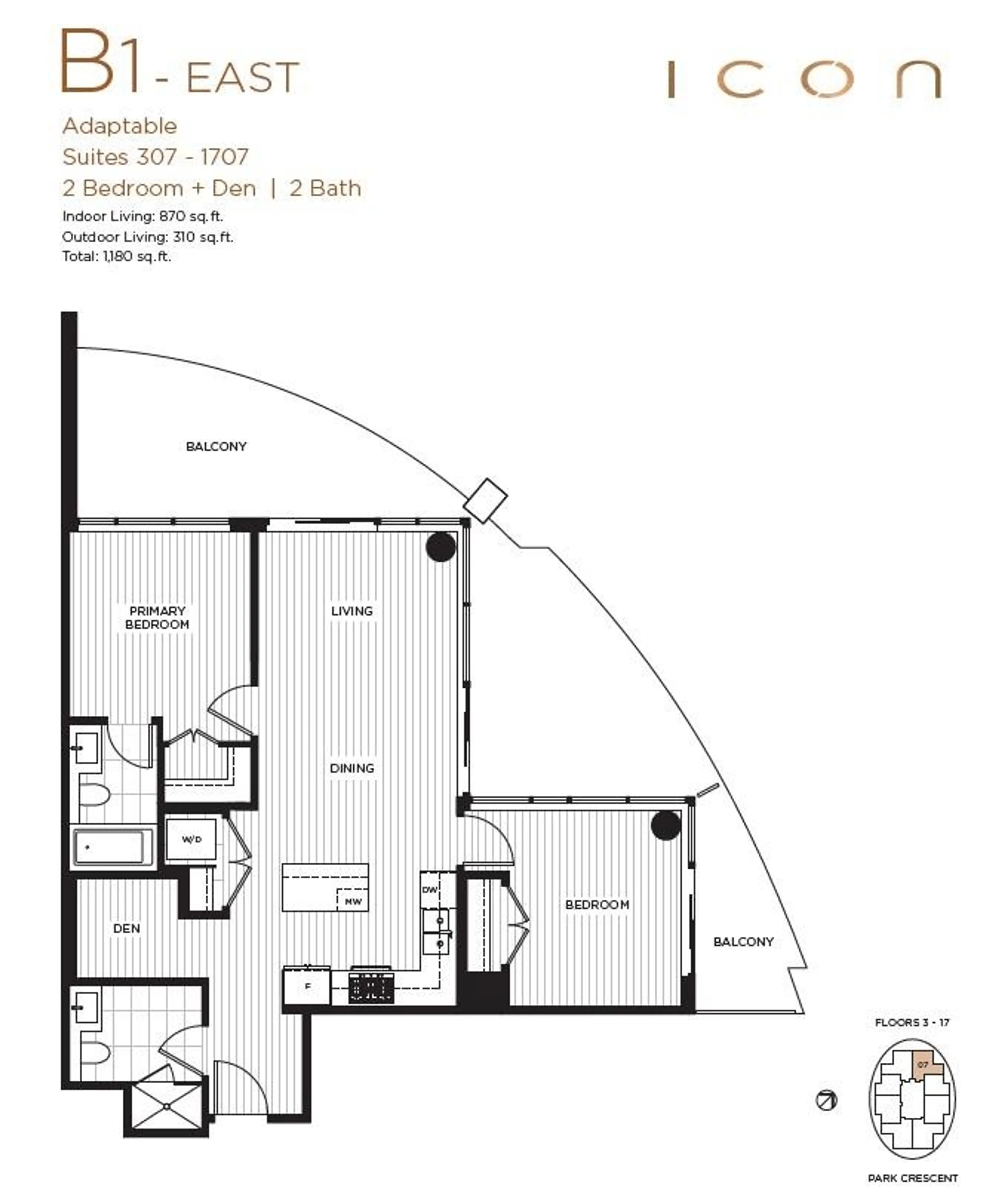 Property at #1707 7728 PARK CRESCENT, Burnaby, BC