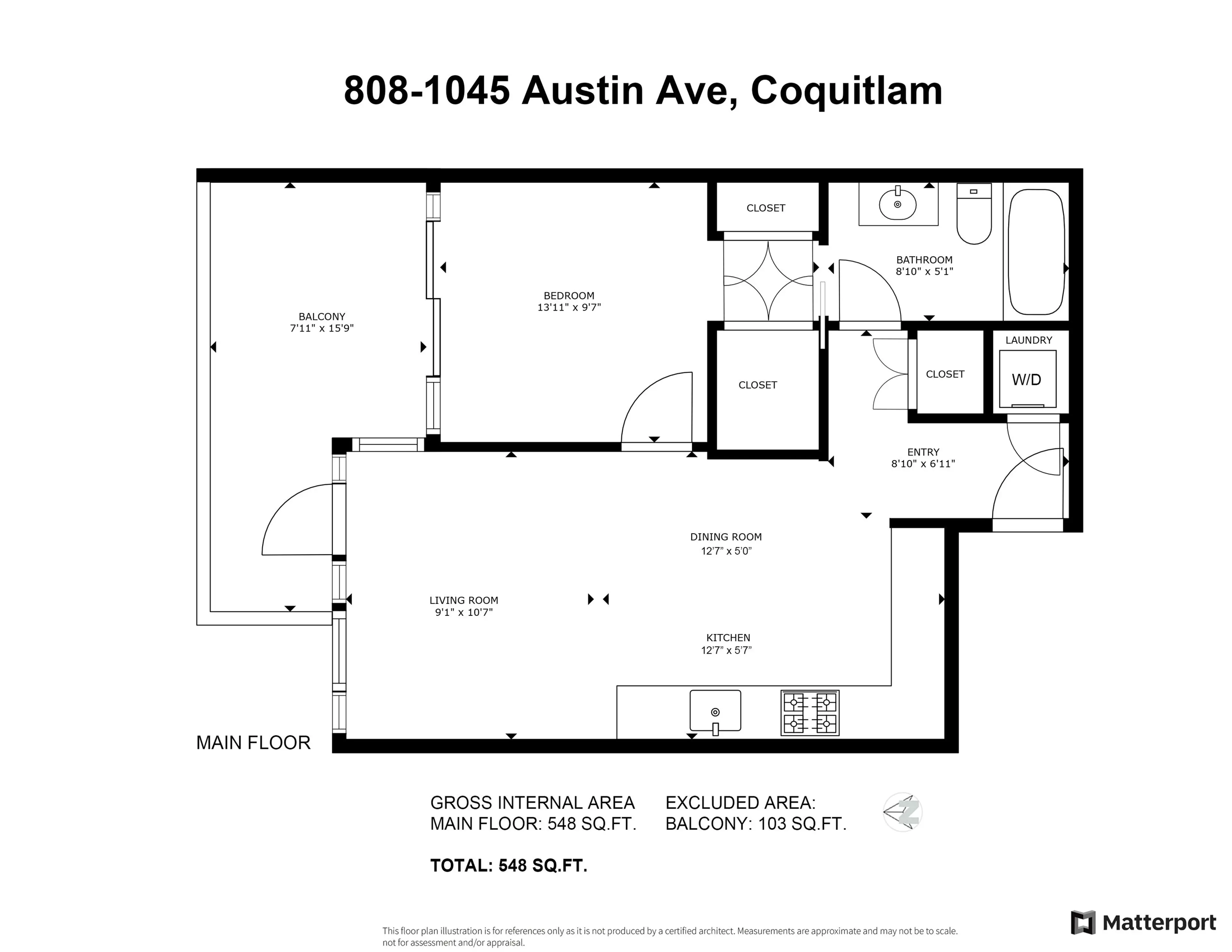 Property at #808 1045 AUSTIN AVENUE, Coquitlam, BC