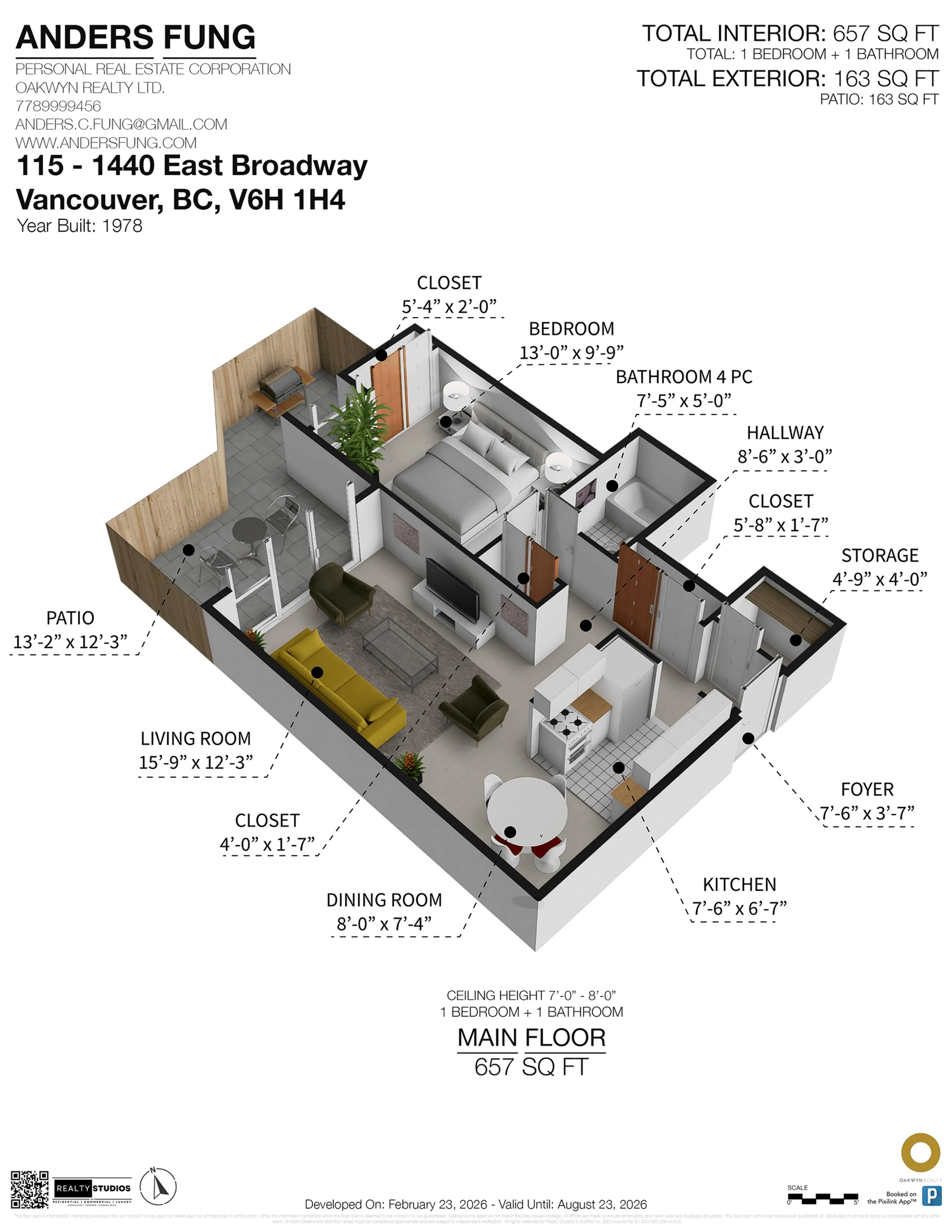 Property at #115 1440 E BROADWAY STREET, Vancouver, BC