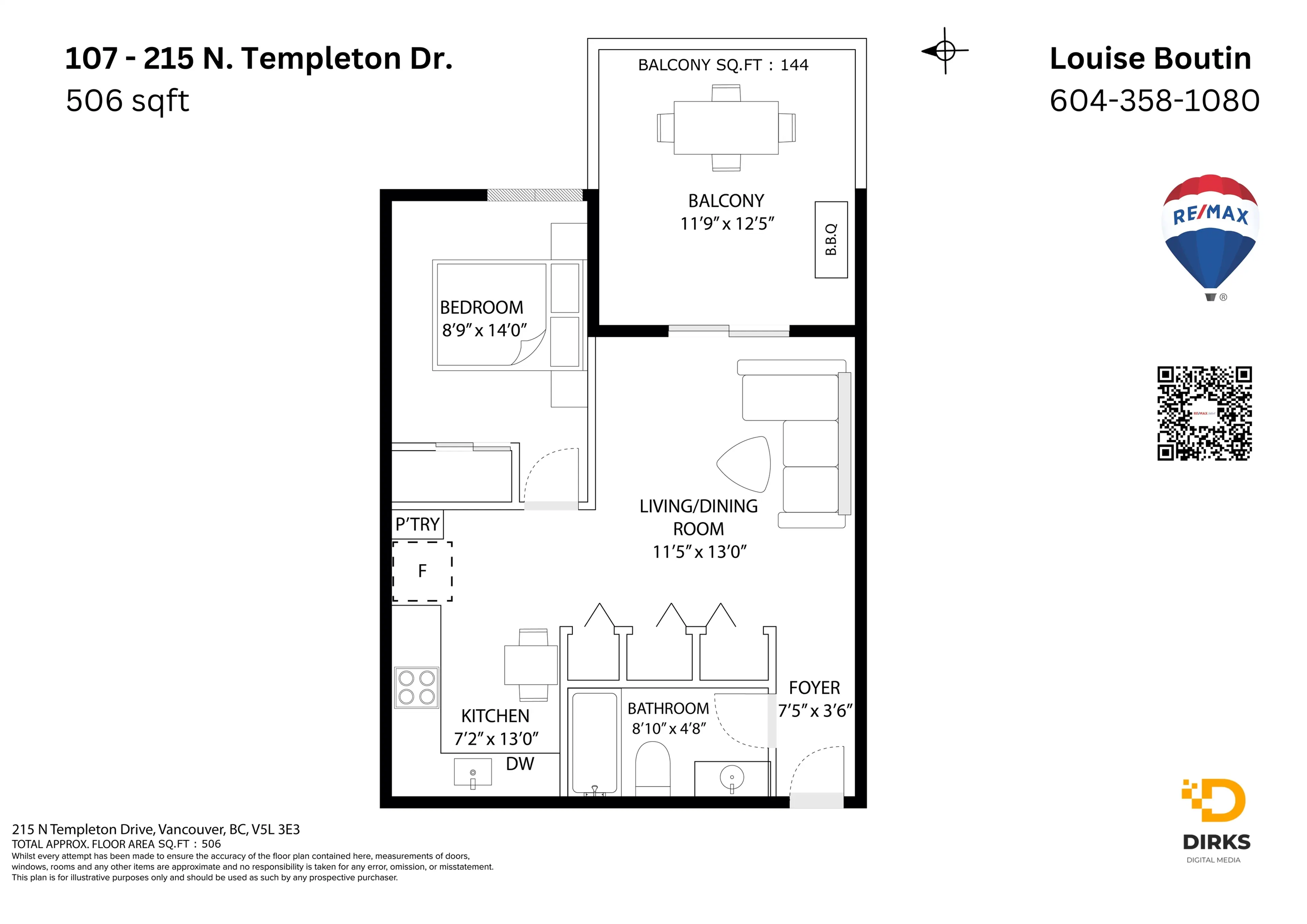 Property at #107 215 N TEMPLETON DRIVE, Vancouver, BC