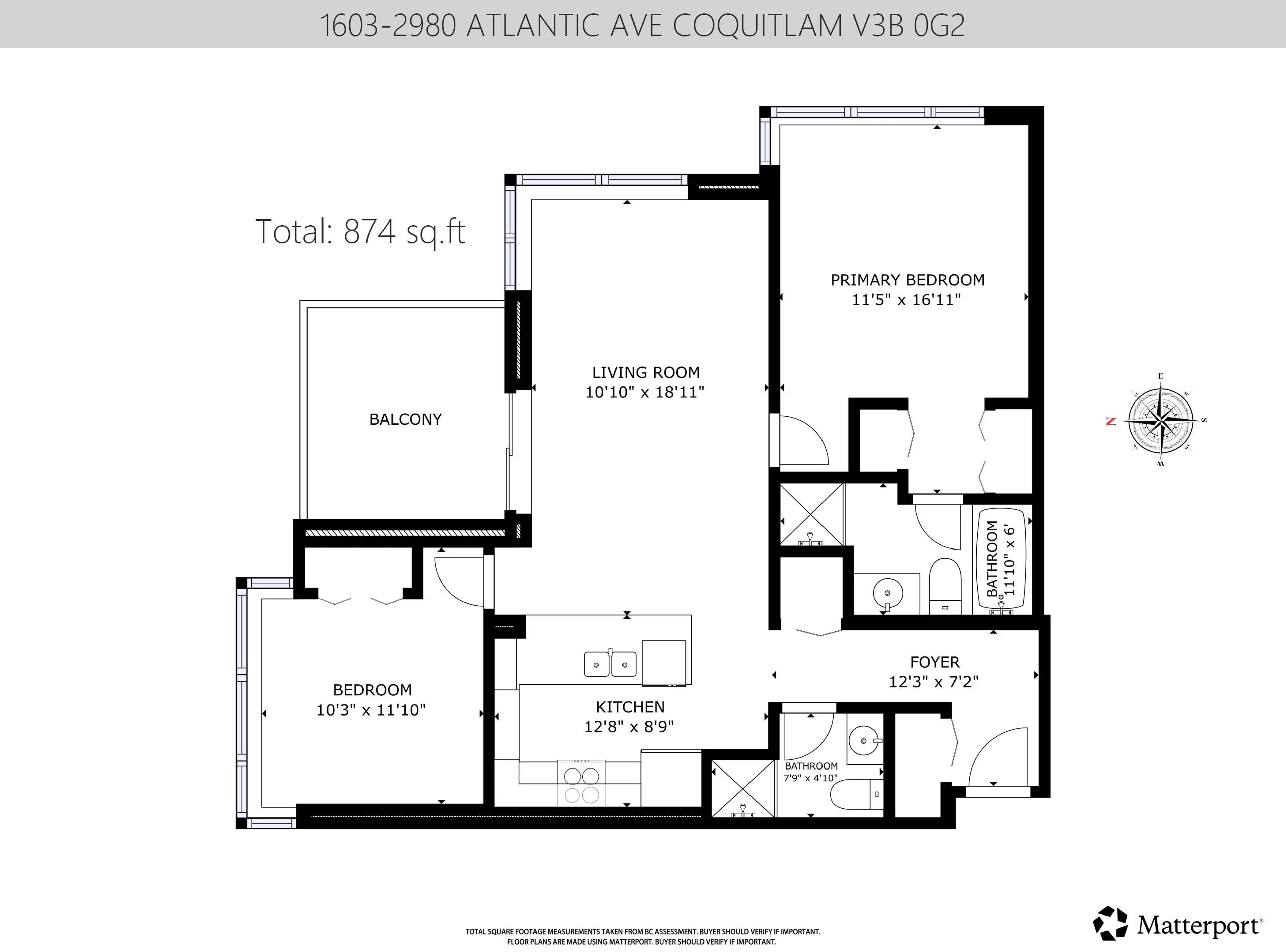 Property at #1603 2980 ATLANTIC AVENUE, Coquitlam, BC