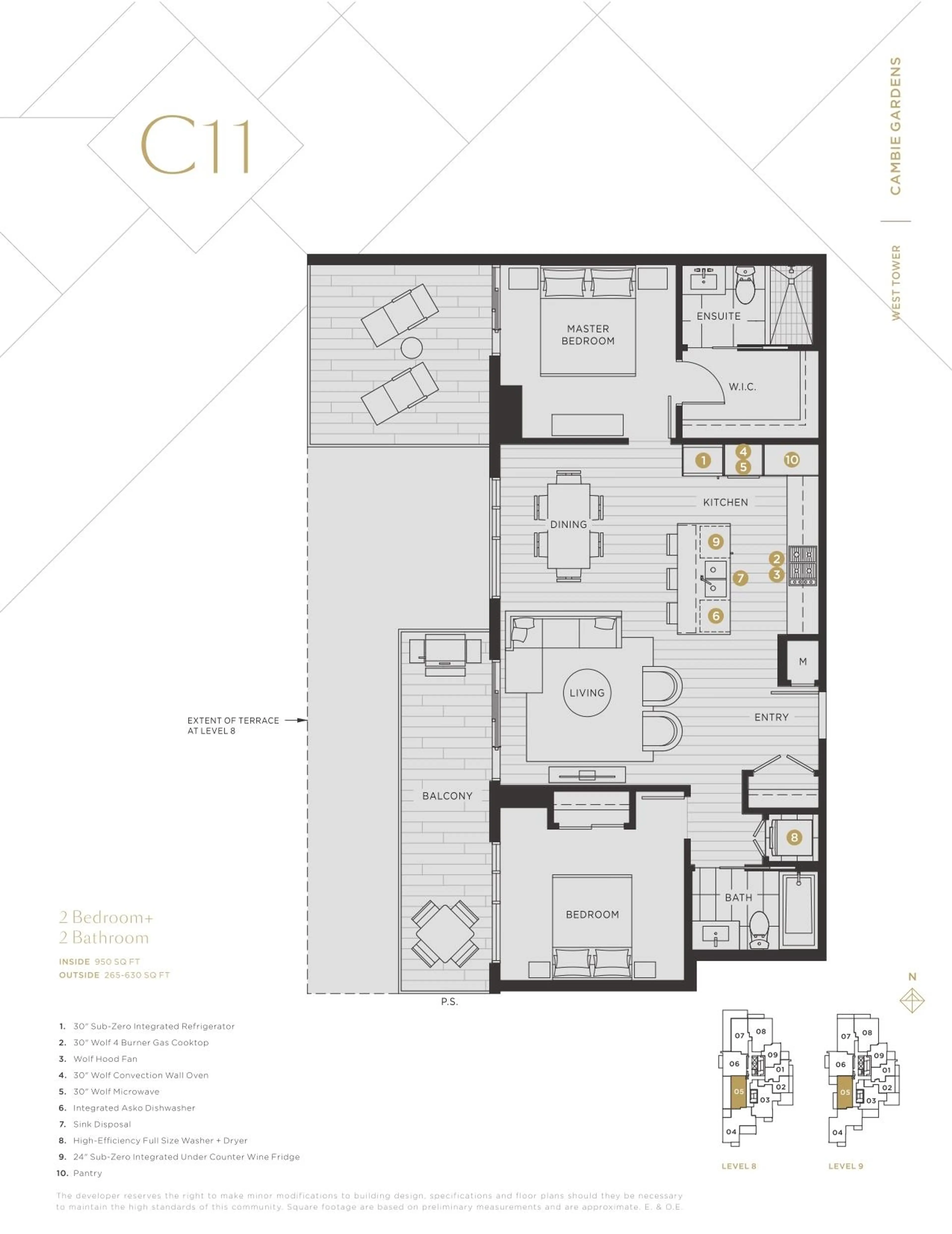 Property at #805 7418 PAULSON STREET, Vancouver, BC