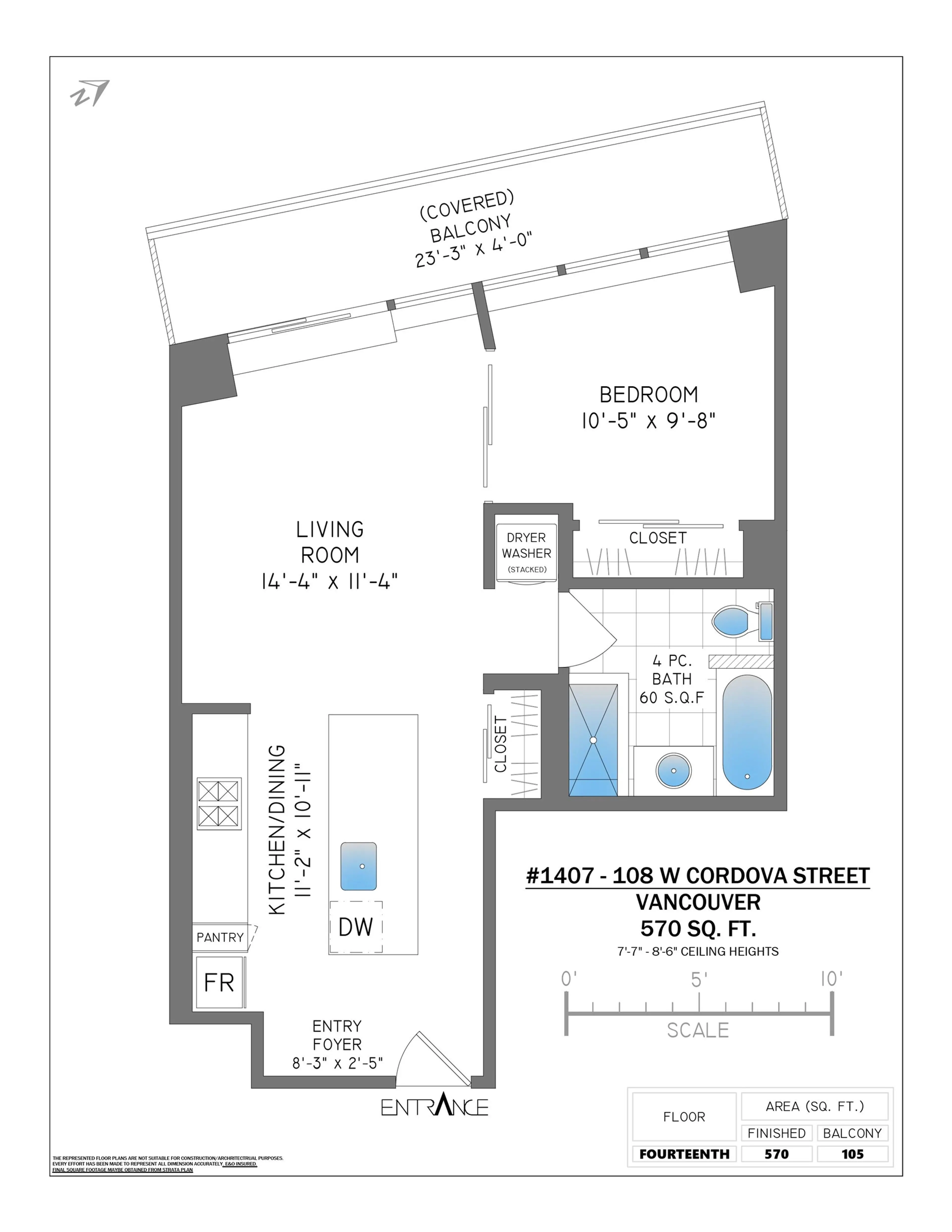 Property at #1407 108 W CORDOVA STREET, Vancouver, BC