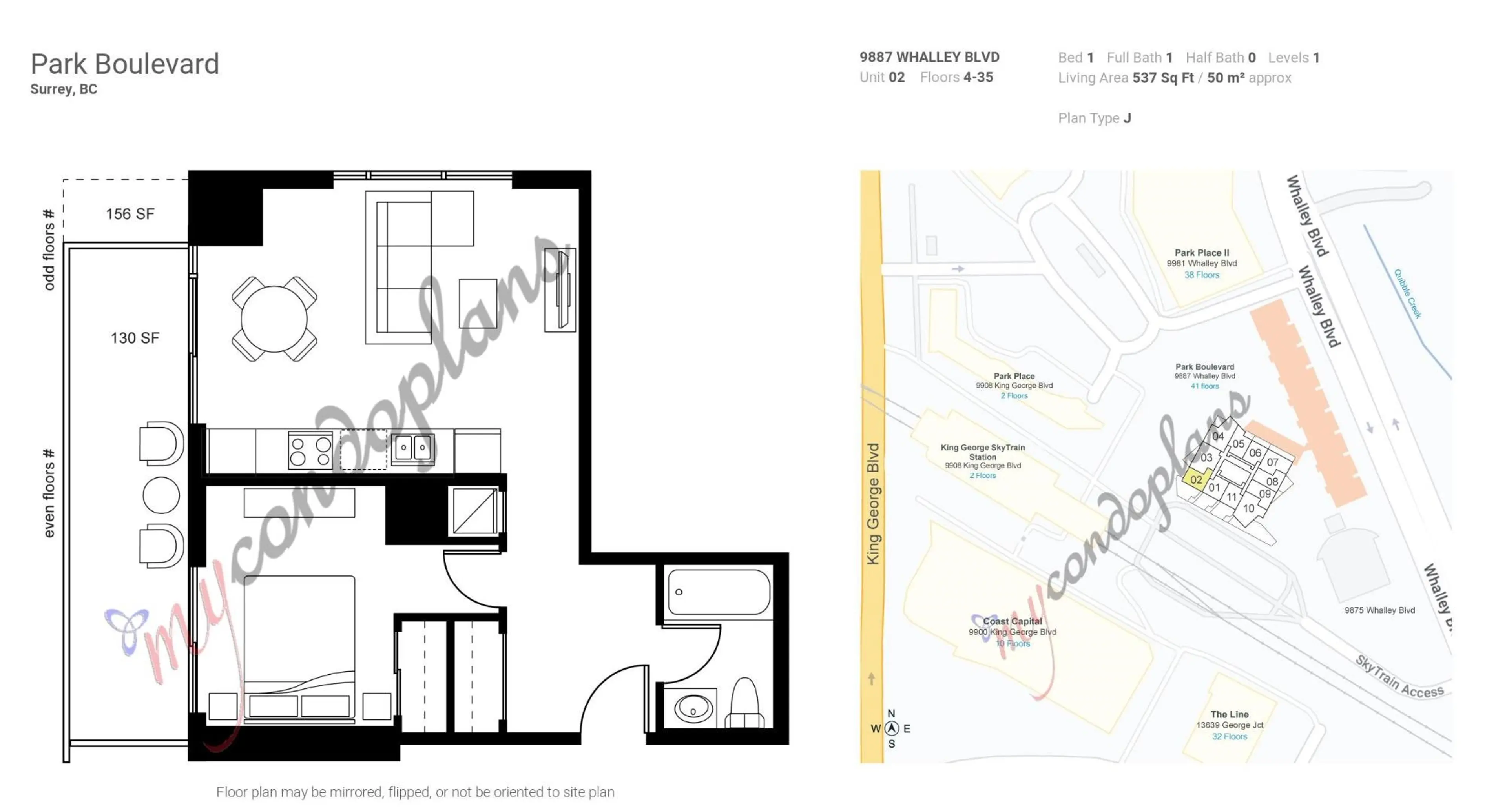 Property at #502 9887 WHALLEY BOULEVARD, Surrey, BC