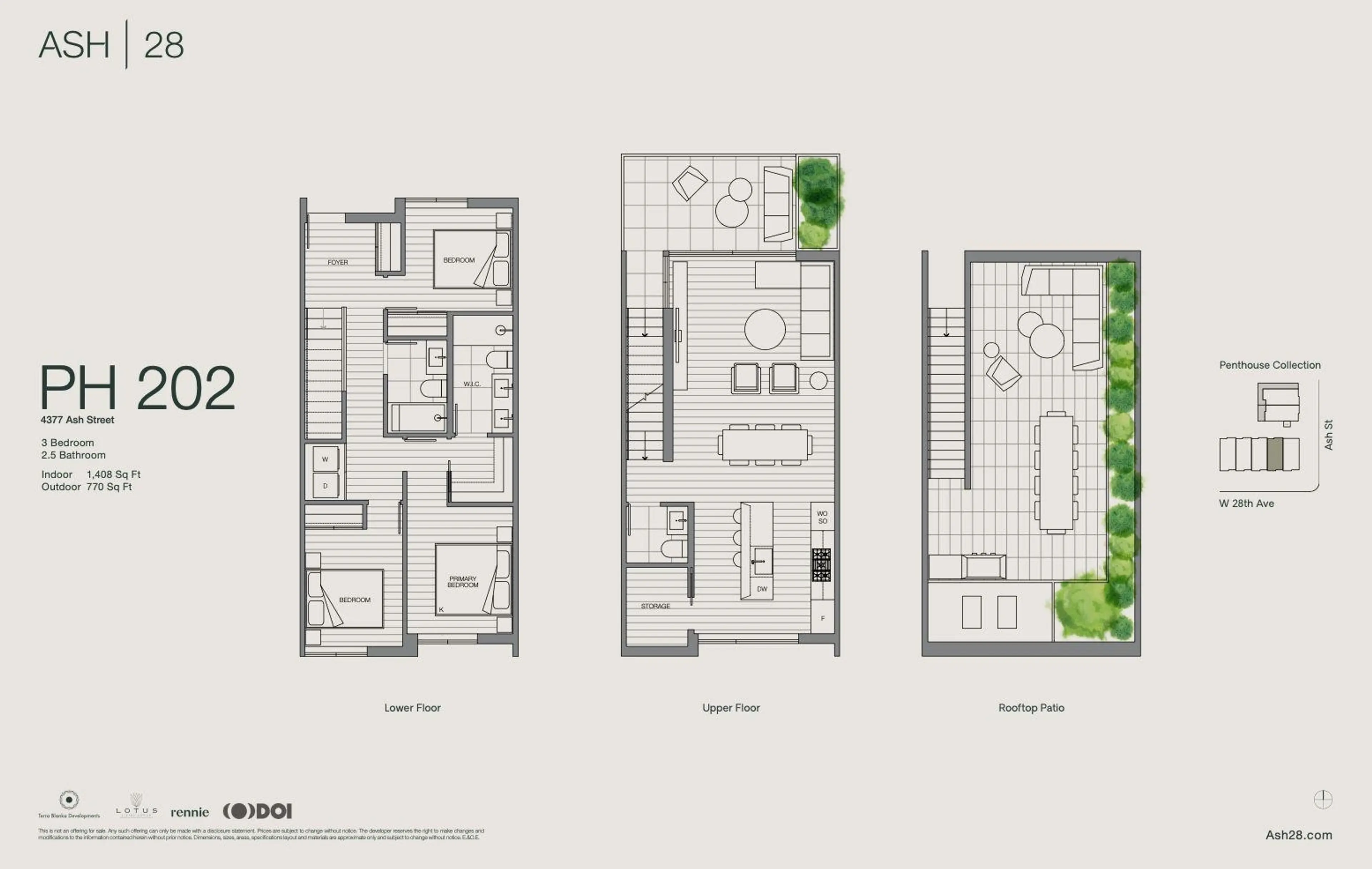 Property at #PH202 4377 ASH STREET, Vancouver, BC