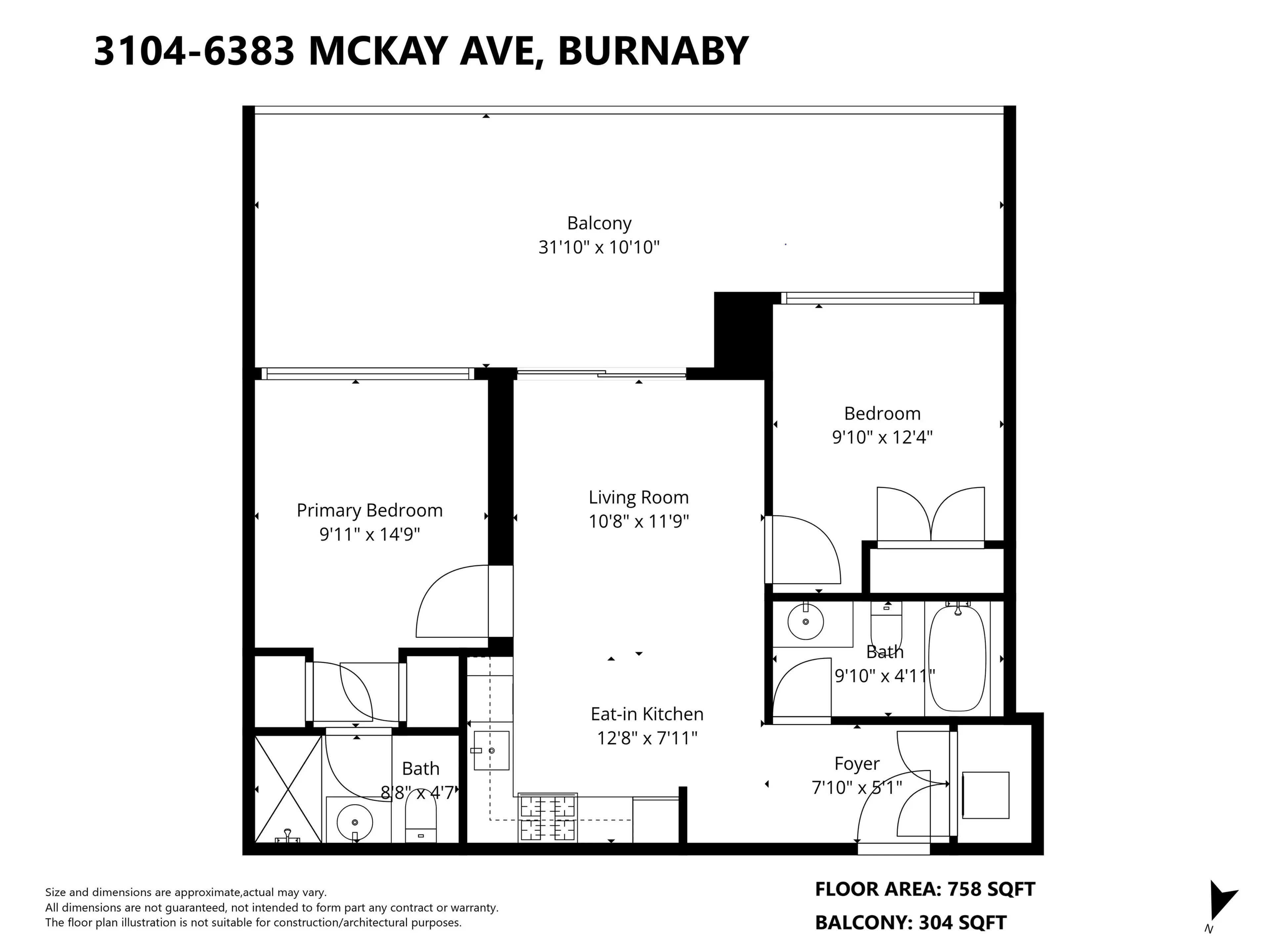 Property at #3104 6383 MCKAY AVENUE, Burnaby, BC