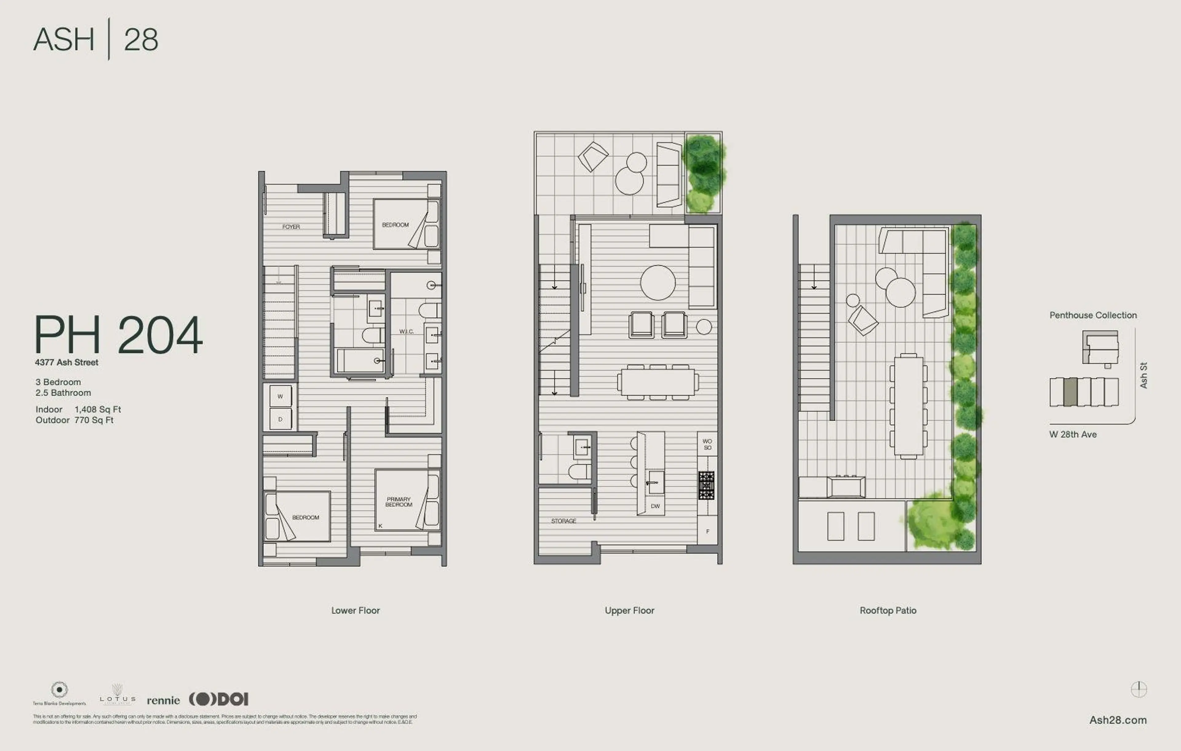 Property at #PH204 4377 ASH STREET, Vancouver, BC