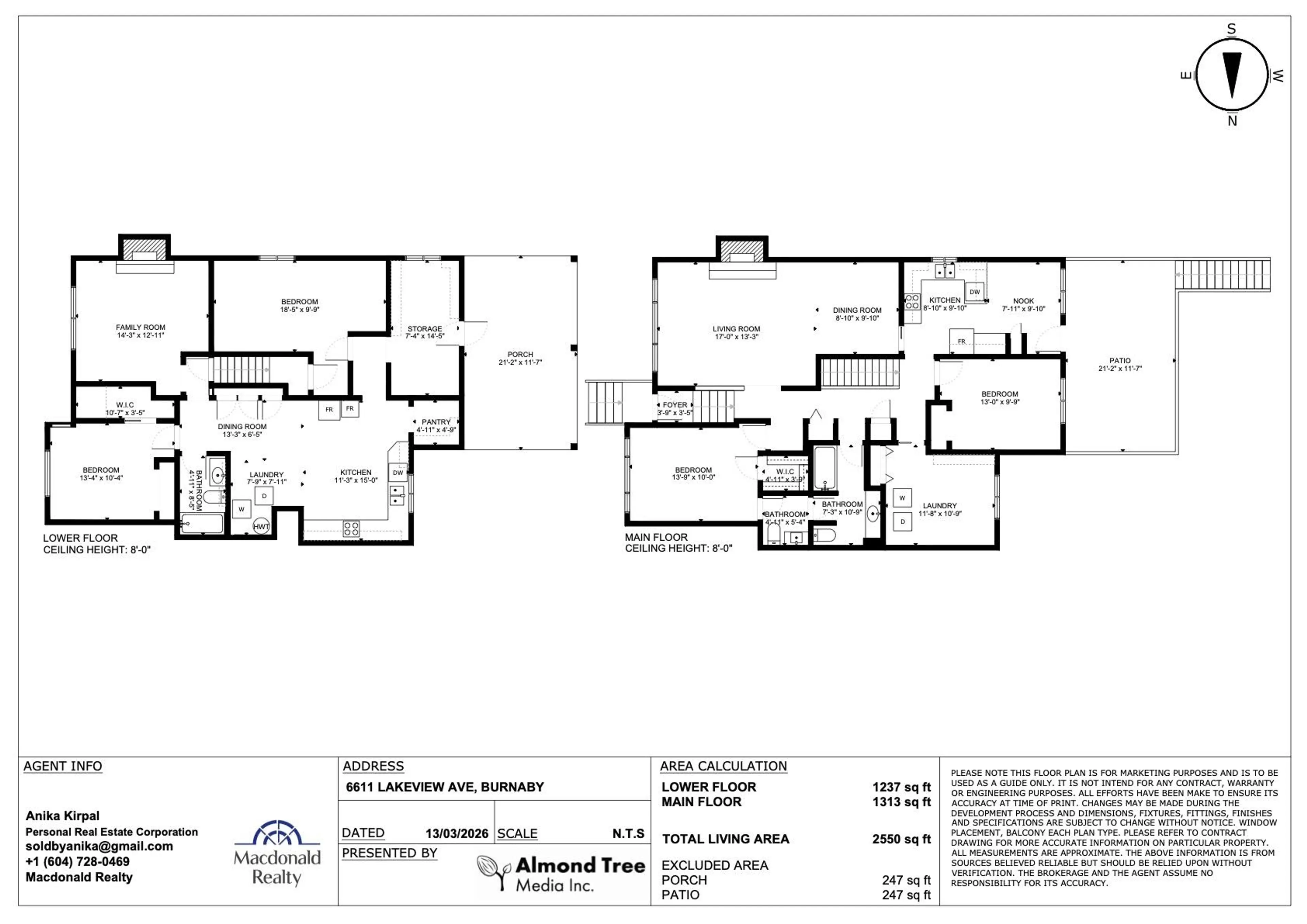 Property at 6609-6611 LAKEVIEW AVENUE, Burnaby, BC