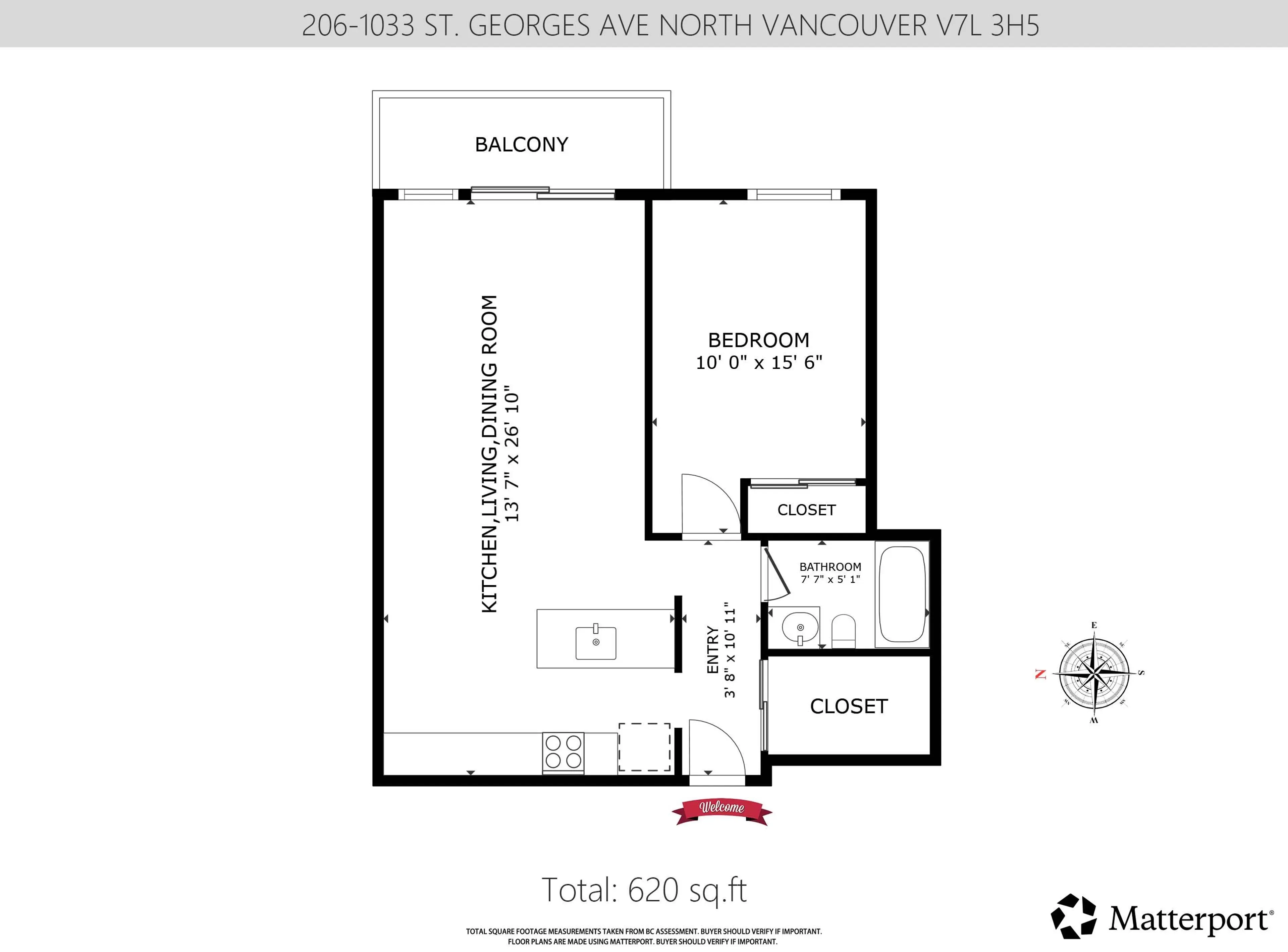 Property at #206 1033 ST. GEORGES AVENUE, North Vancouver, BC
