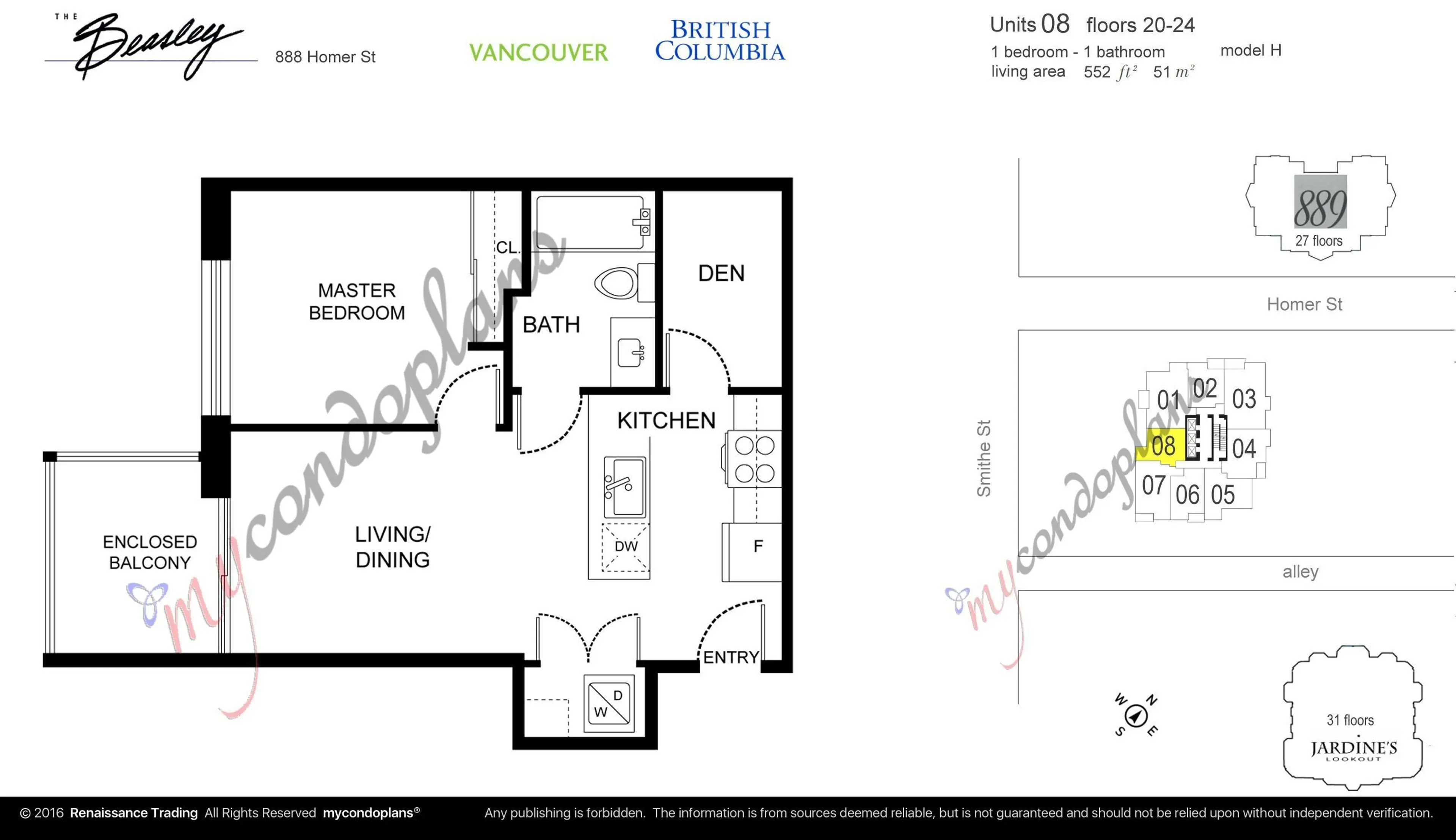 Property at #2008 888 HOMER STREET, Vancouver, BC