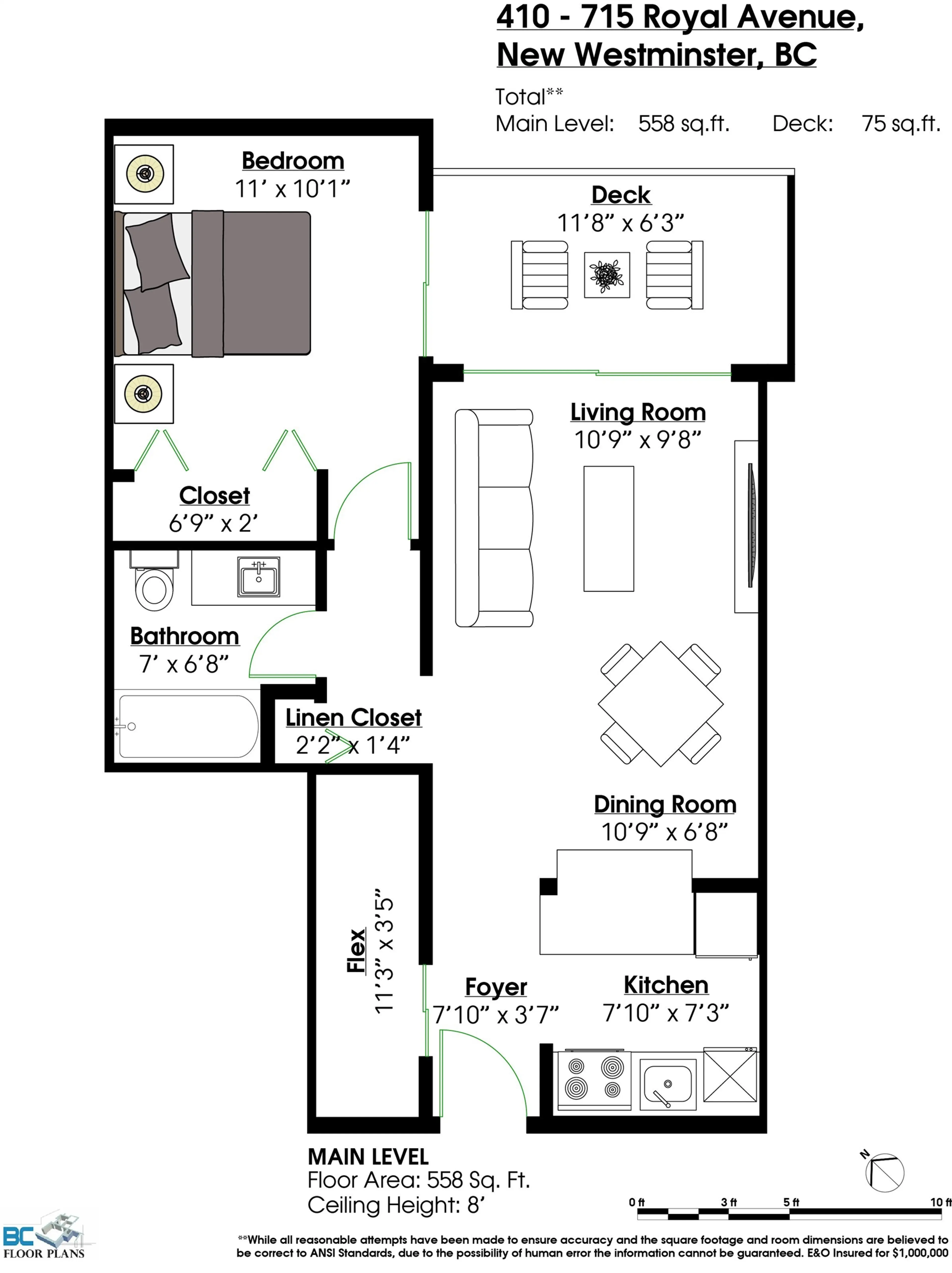 Property at #410 715 ROYAL AVENUE, New Westminster, BC