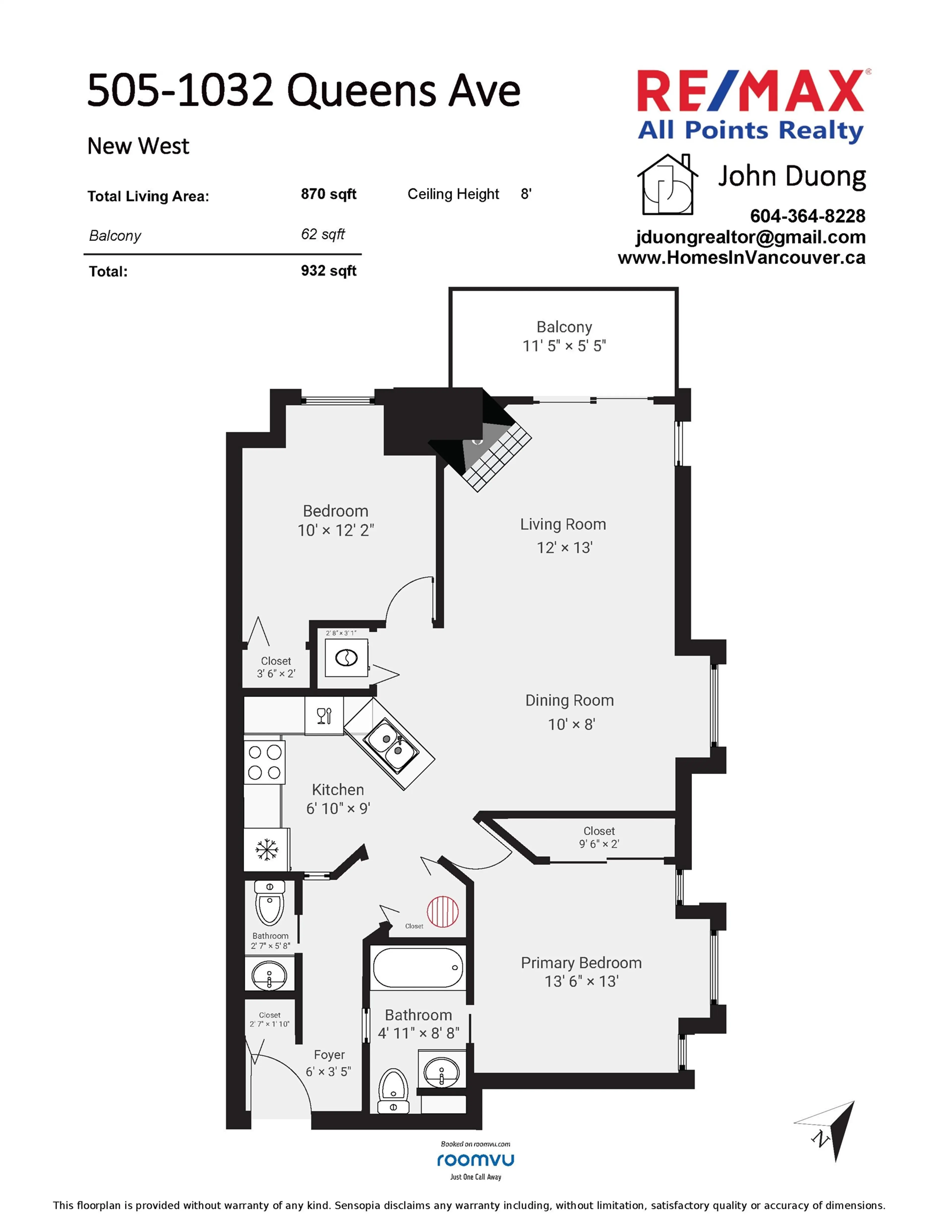 Property at #505 1032 QUEENS AVENUE, New Westminster, BC