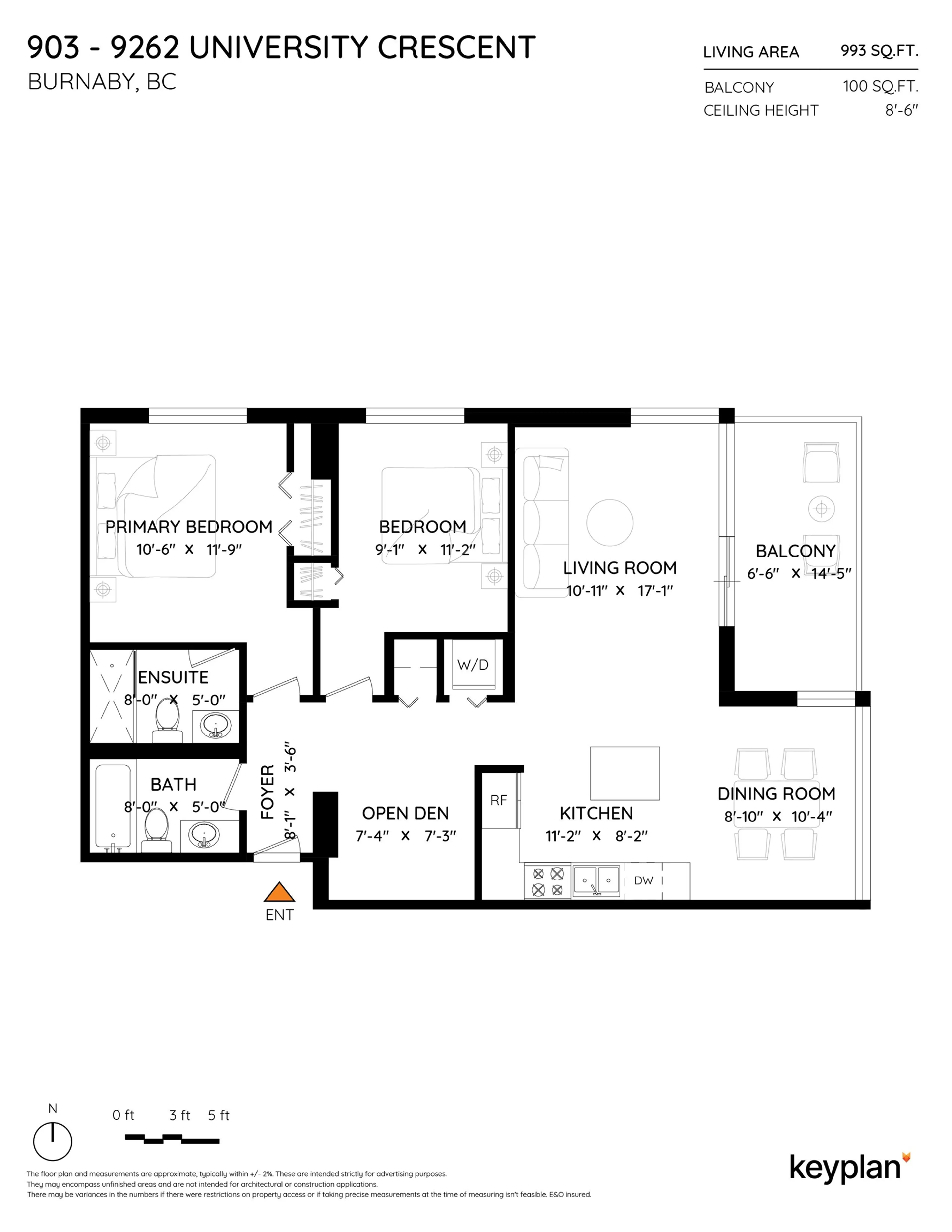 Property at #903 9262 UNIVERSITY CRESCENT, Burnaby, BC