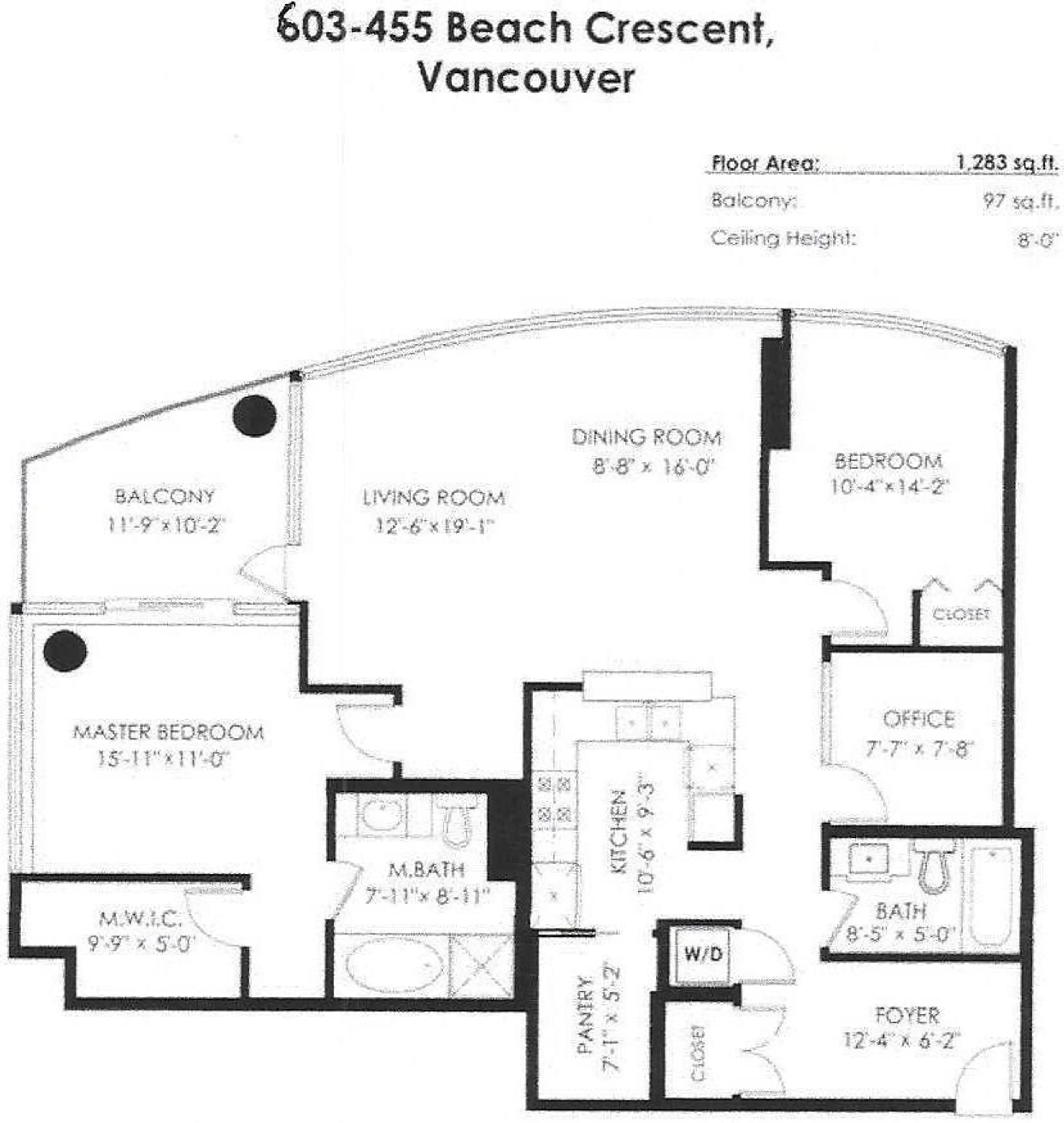 Property at #603 455 BEACH CRESCENT, Vancouver, BC