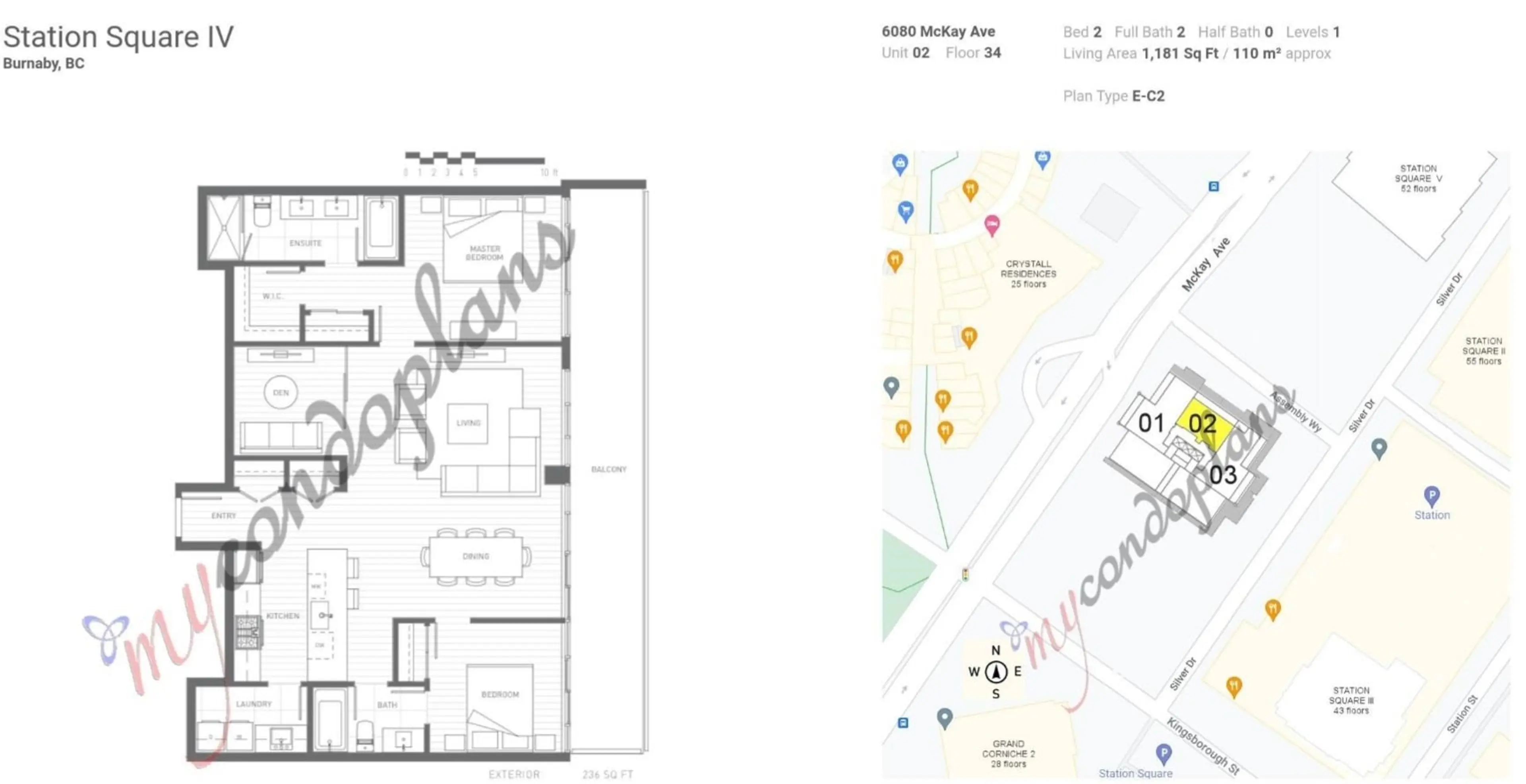Property at #3402 6080 MCKAY AVENUE, Burnaby, BC