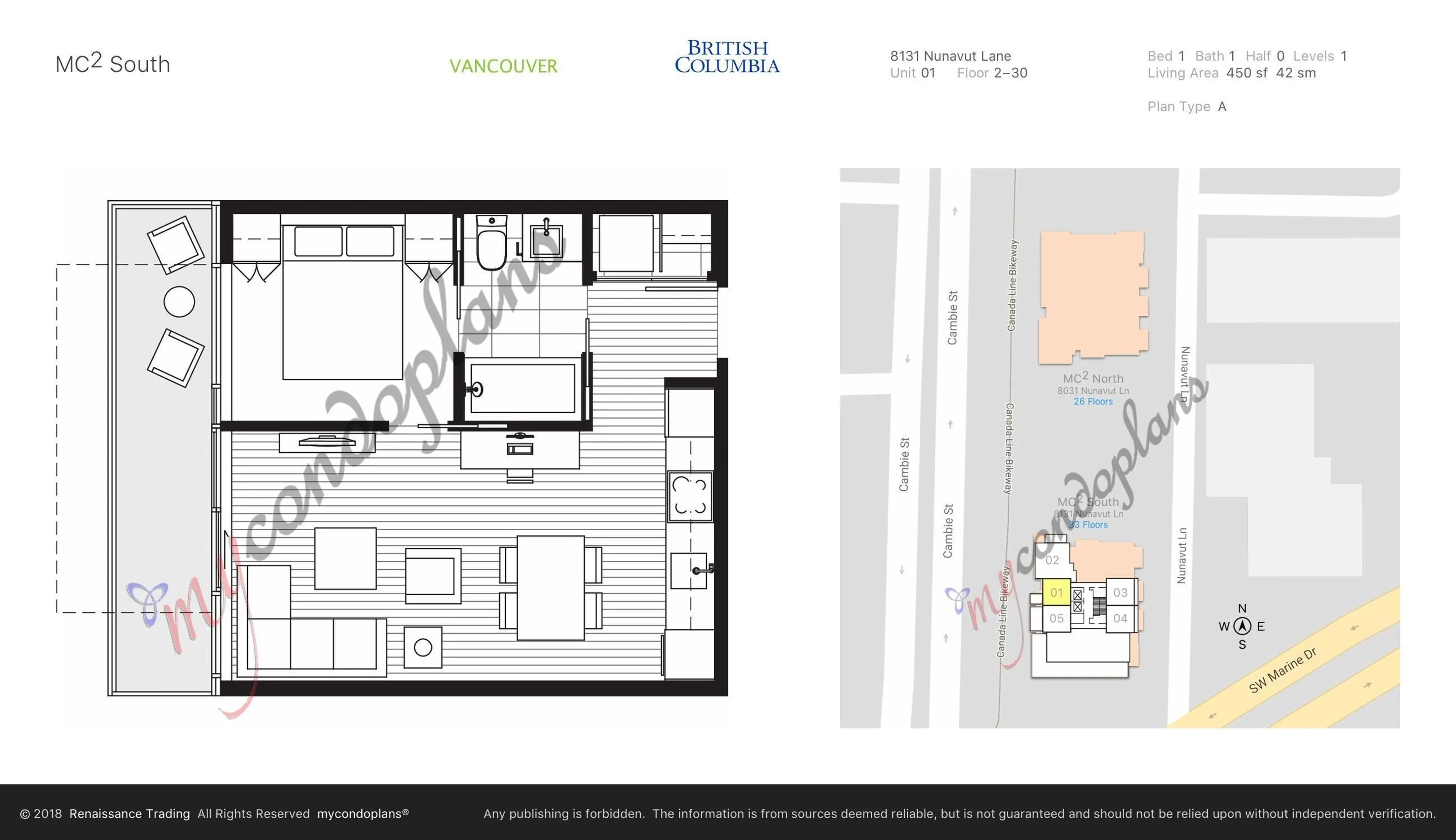 Property at #2401 8131 NUNAVUT LANE, Vancouver, BC