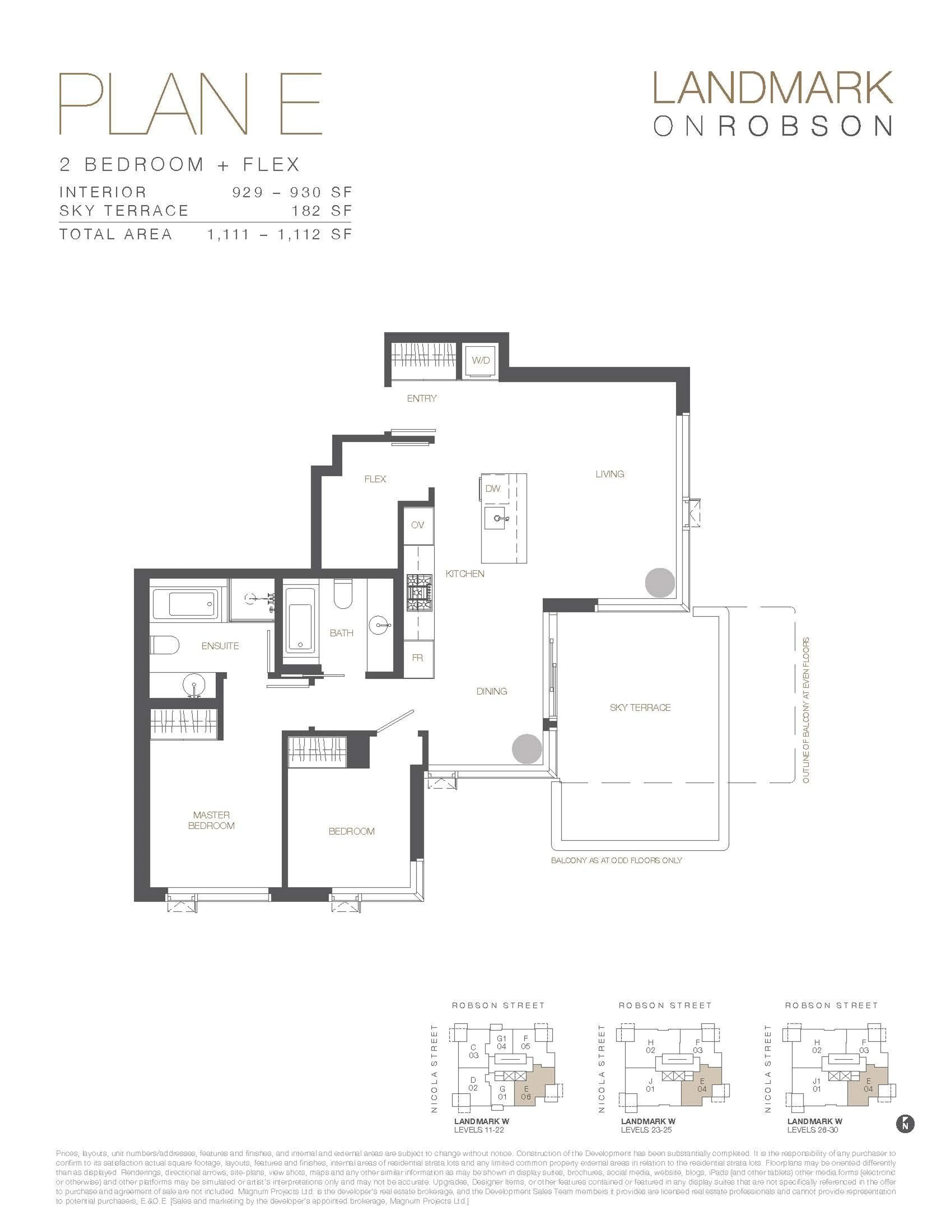 Property at #1106 1408 ROBSON STREET, Vancouver, BC