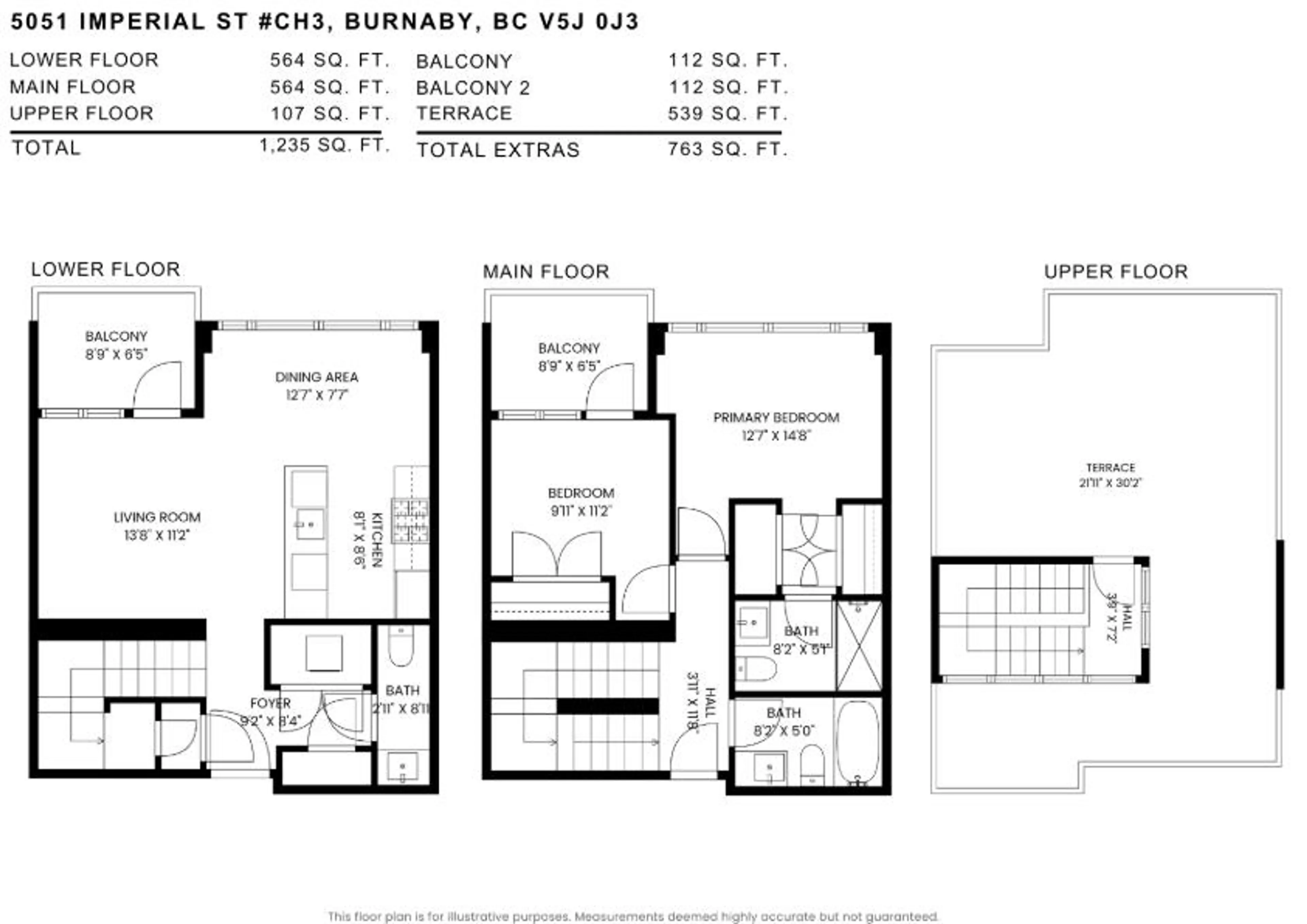 Property at #CH3 5051 IMPERIAL STREET, Burnaby, BC