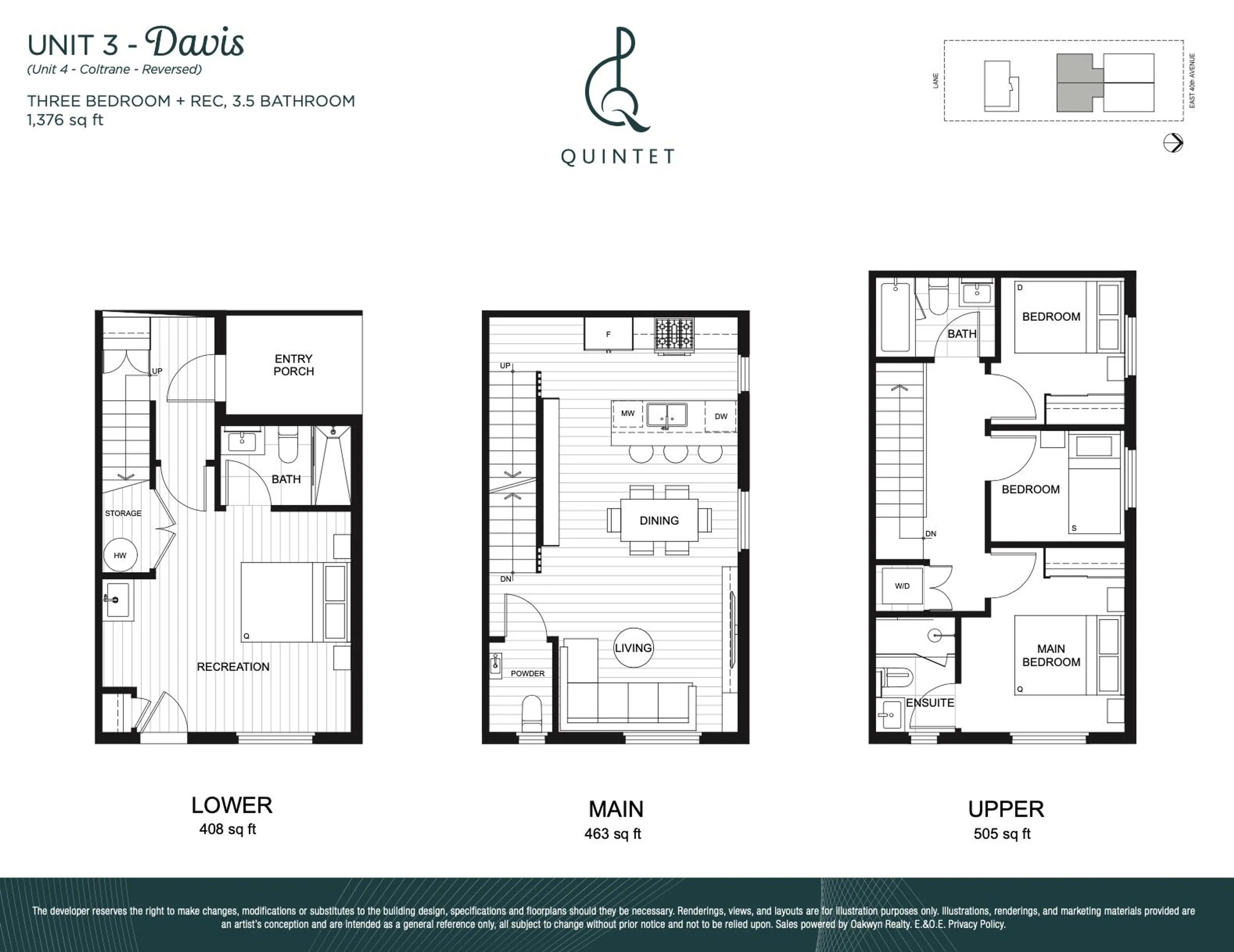 Property at #3 2240 E 40TH AVENUE, Vancouver, BC