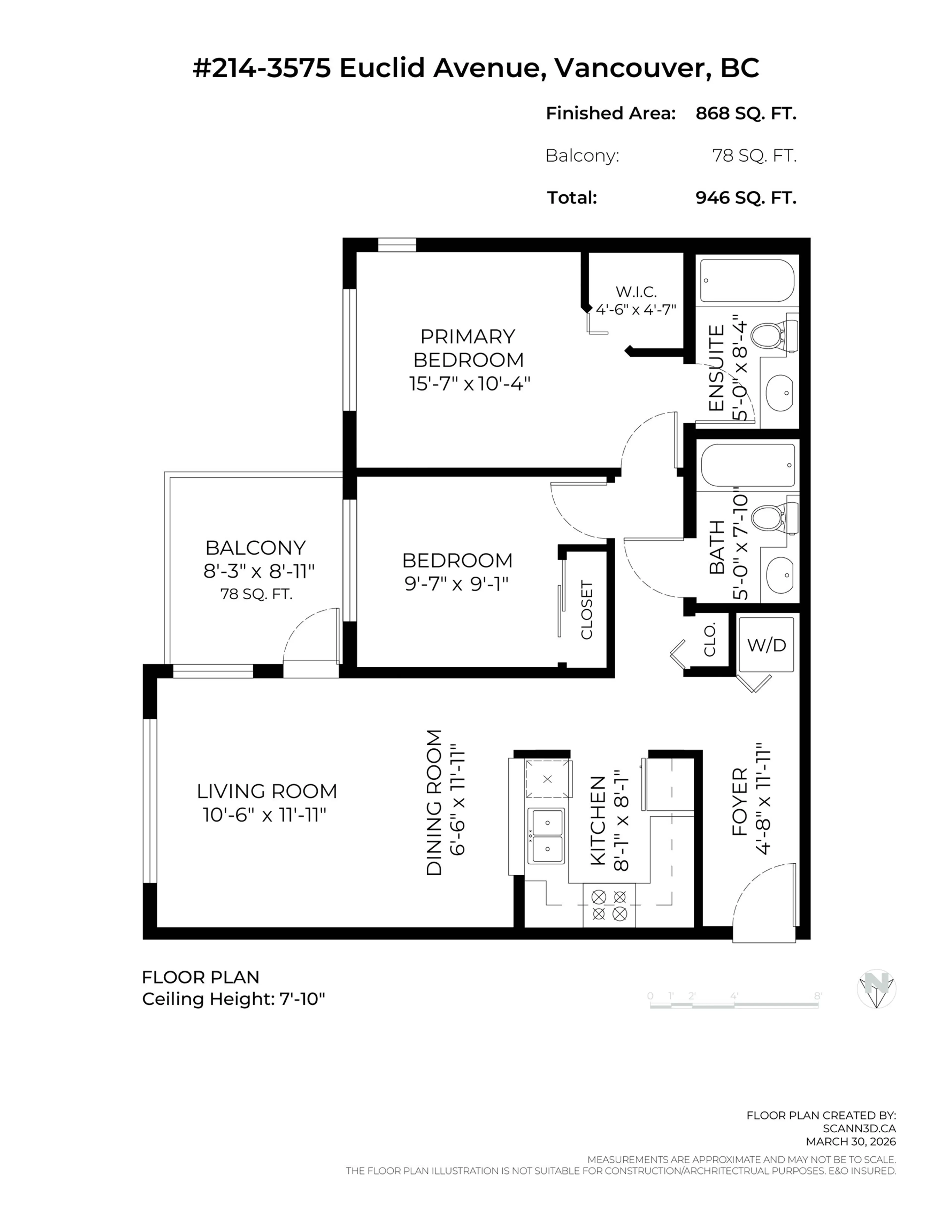 Property at #214 3575 EUCLID AVENUE, Vancouver, BC