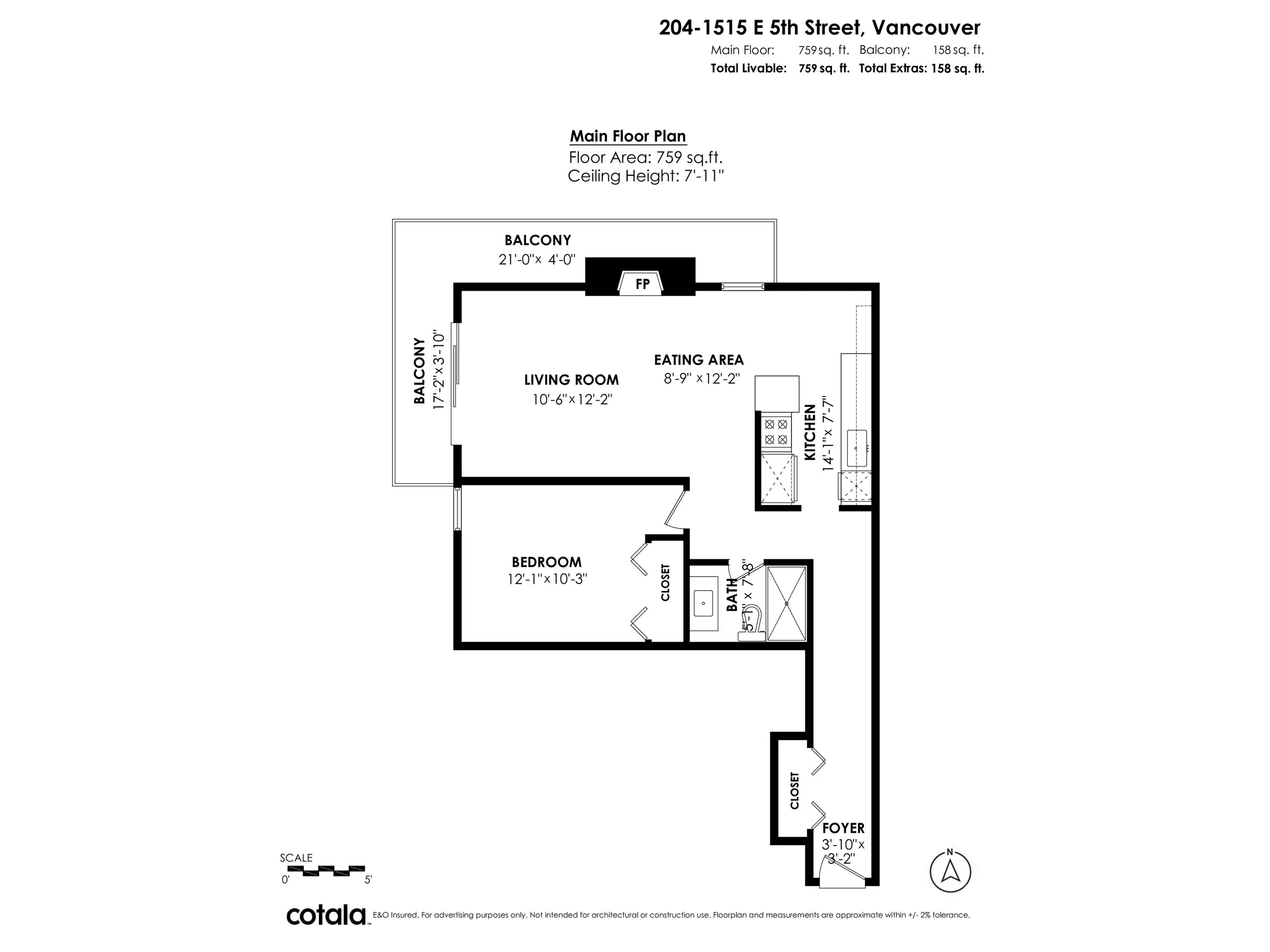 Property at #204 1515 E 5TH AVENUE, Vancouver, BC