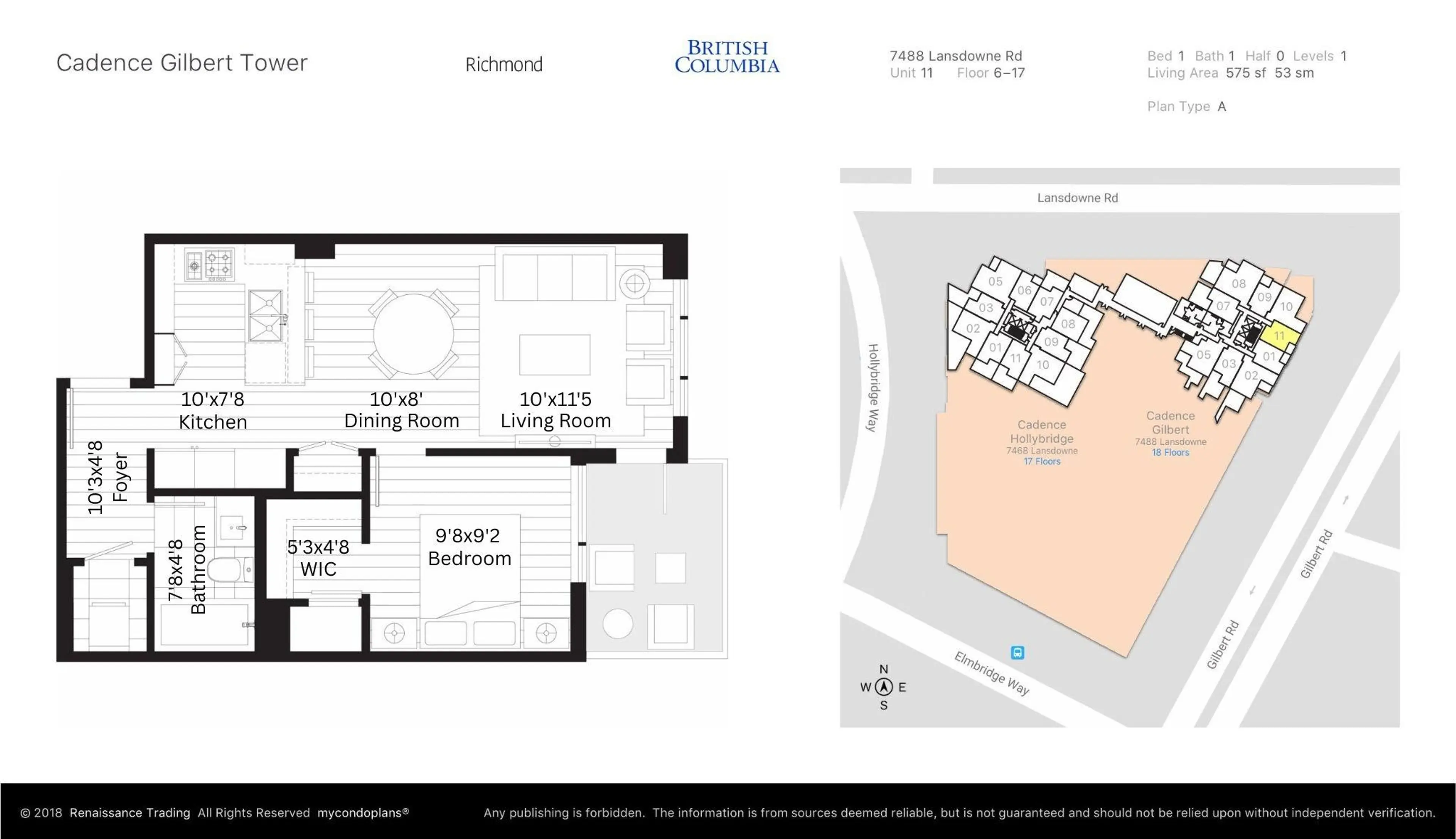 Property at #611 7488 LANSDOWNE ROAD, Richmond, BC