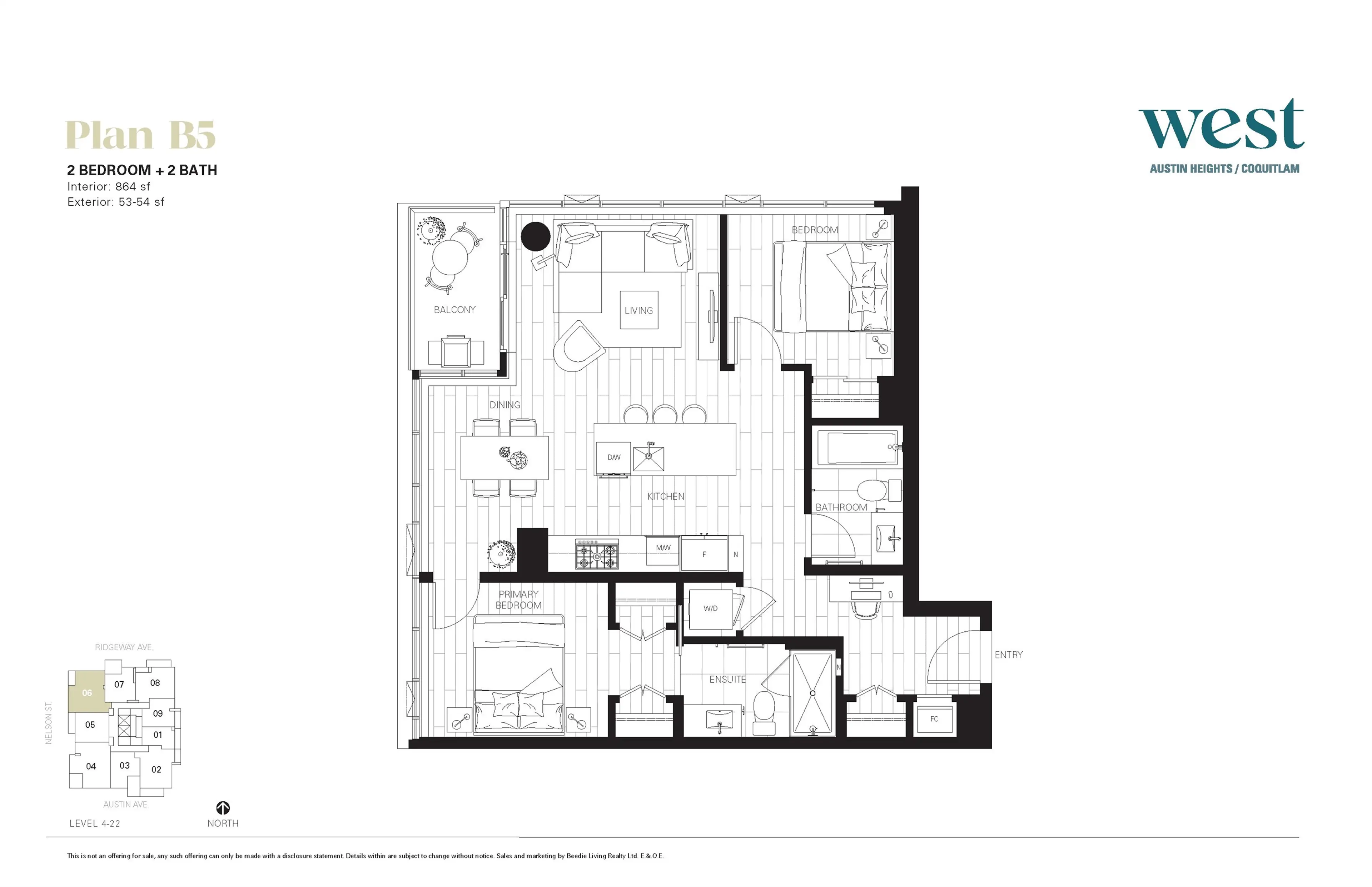 Property at #2206 505 NELSON STREET, Coquitlam, BC