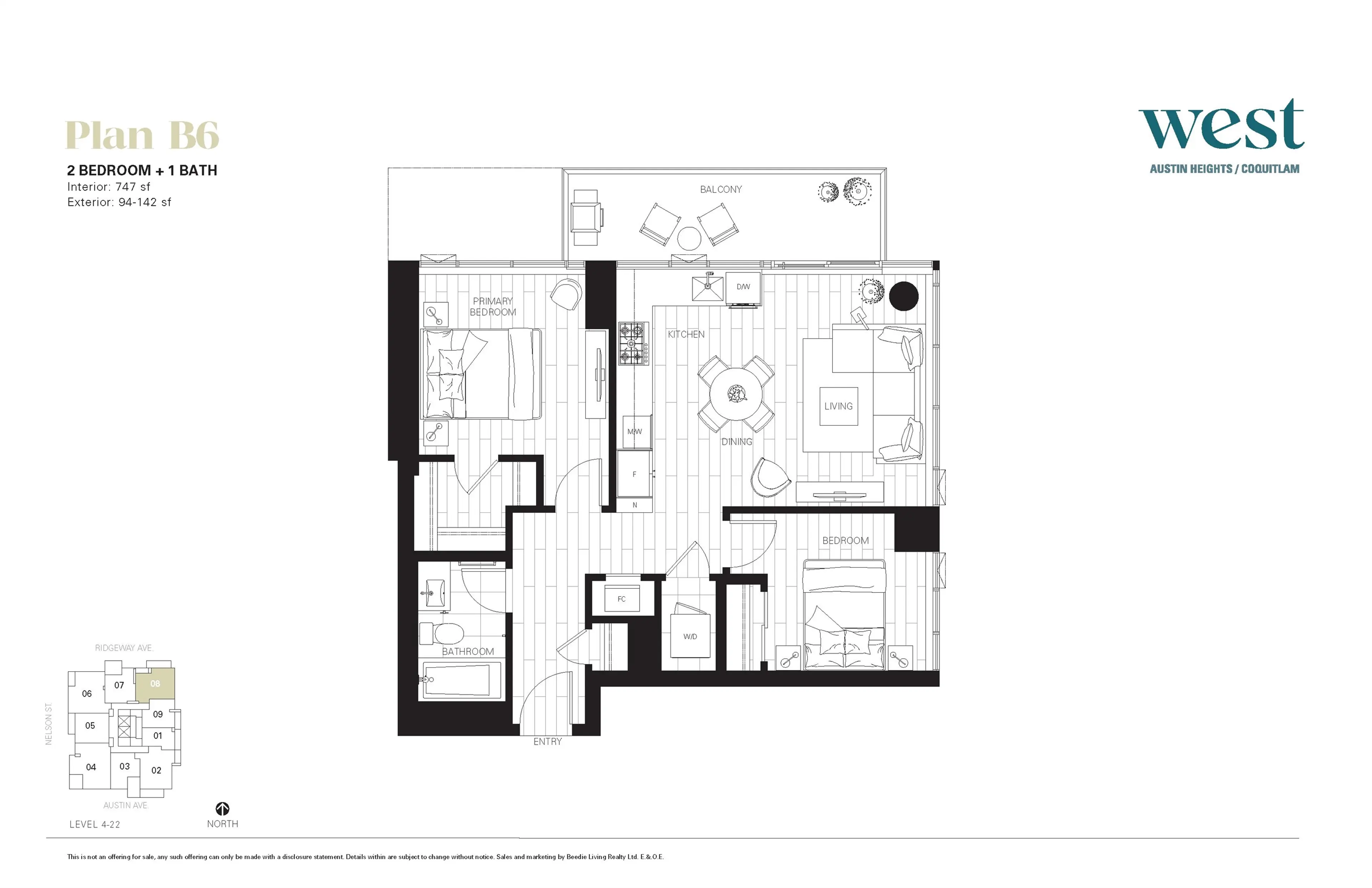 Property at #2008 505 NELSON STREET, Coquitlam, BC