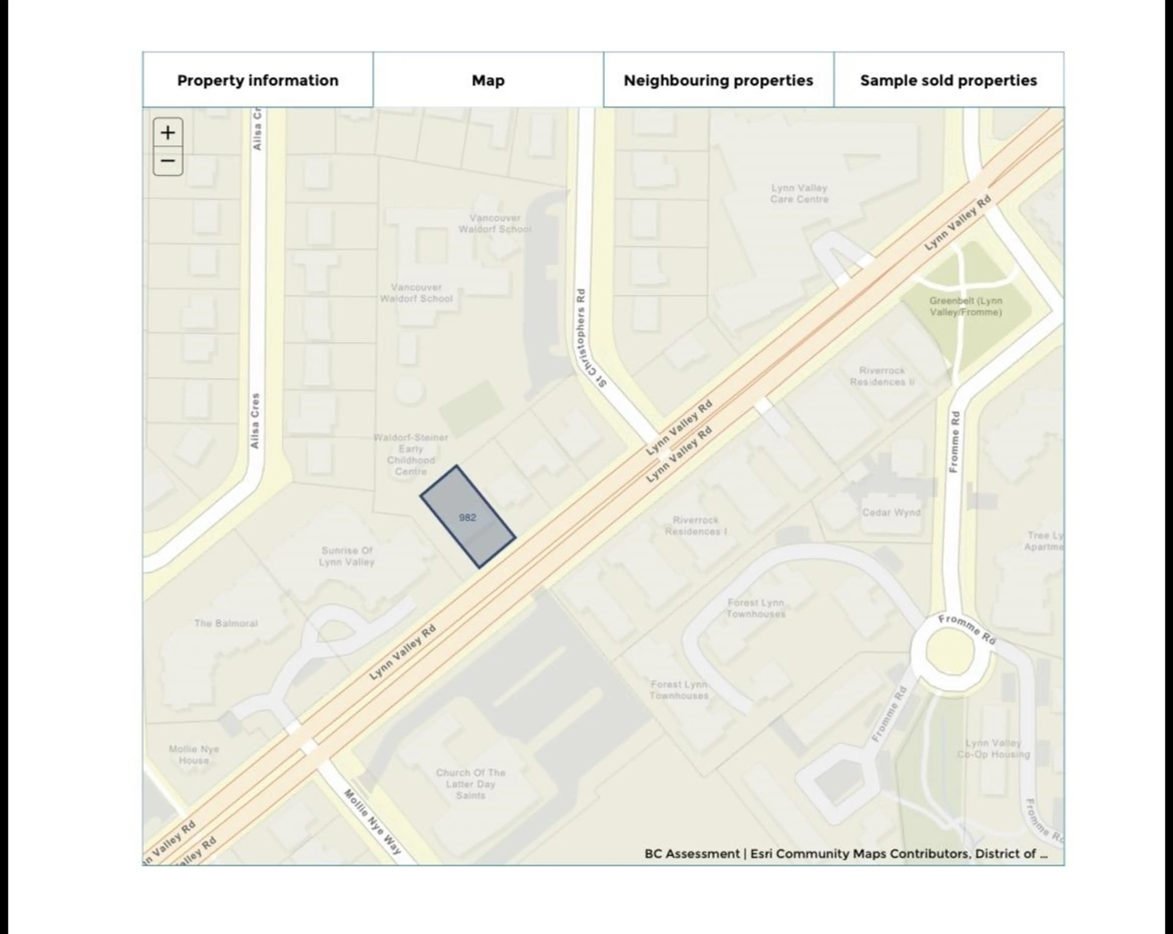 Property at 982 LYNN VALLEY ROAD, North Vancouver, BC
