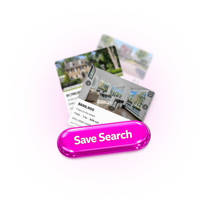 Feature Spotlight save search property cards illustration